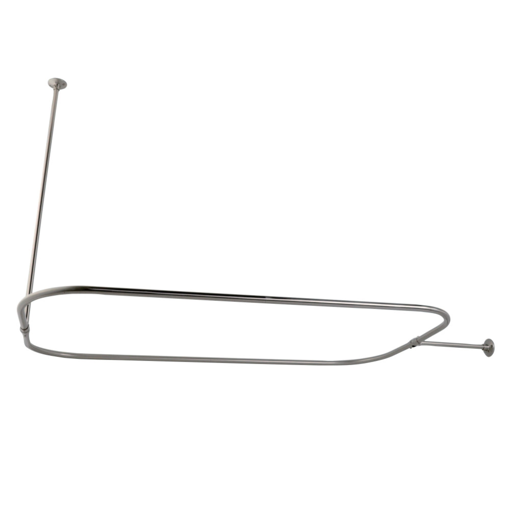 Kingston Brass Cc3158 Rectangular Shower Rod, Brushed Nickel