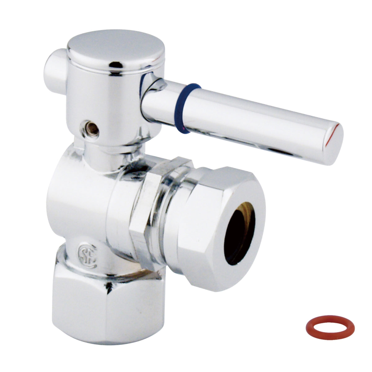 Fauceture Cc44101Dl 1/2'' Ips, 1/2'' Or 7/16'' Slip Joint Angle Valve, Polished Chrome