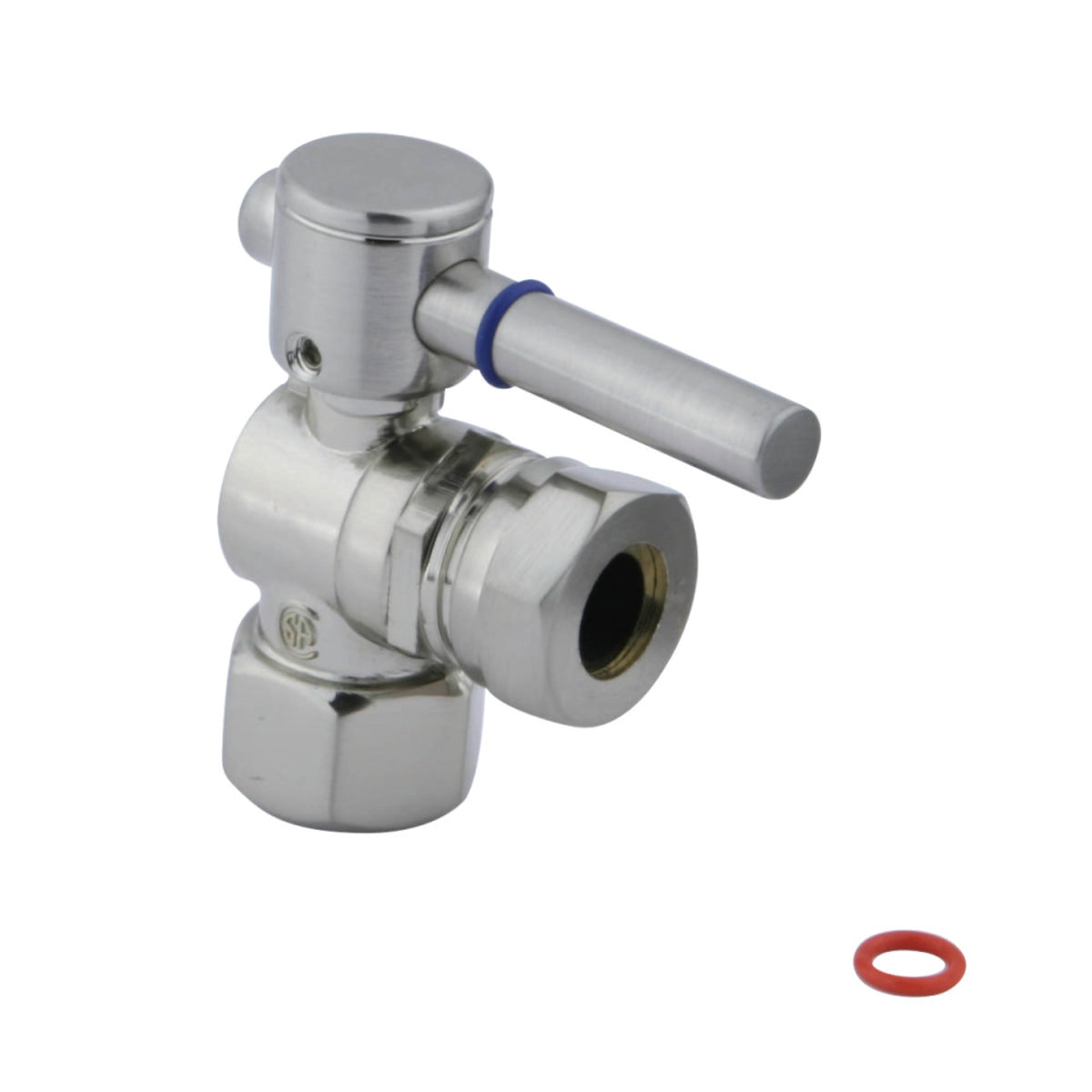 Fauceture Cc44108Dl 1/2'' Ips, 1/2'' Or 7/16'' Slip Joint Angle Valve, Brushed Nickel