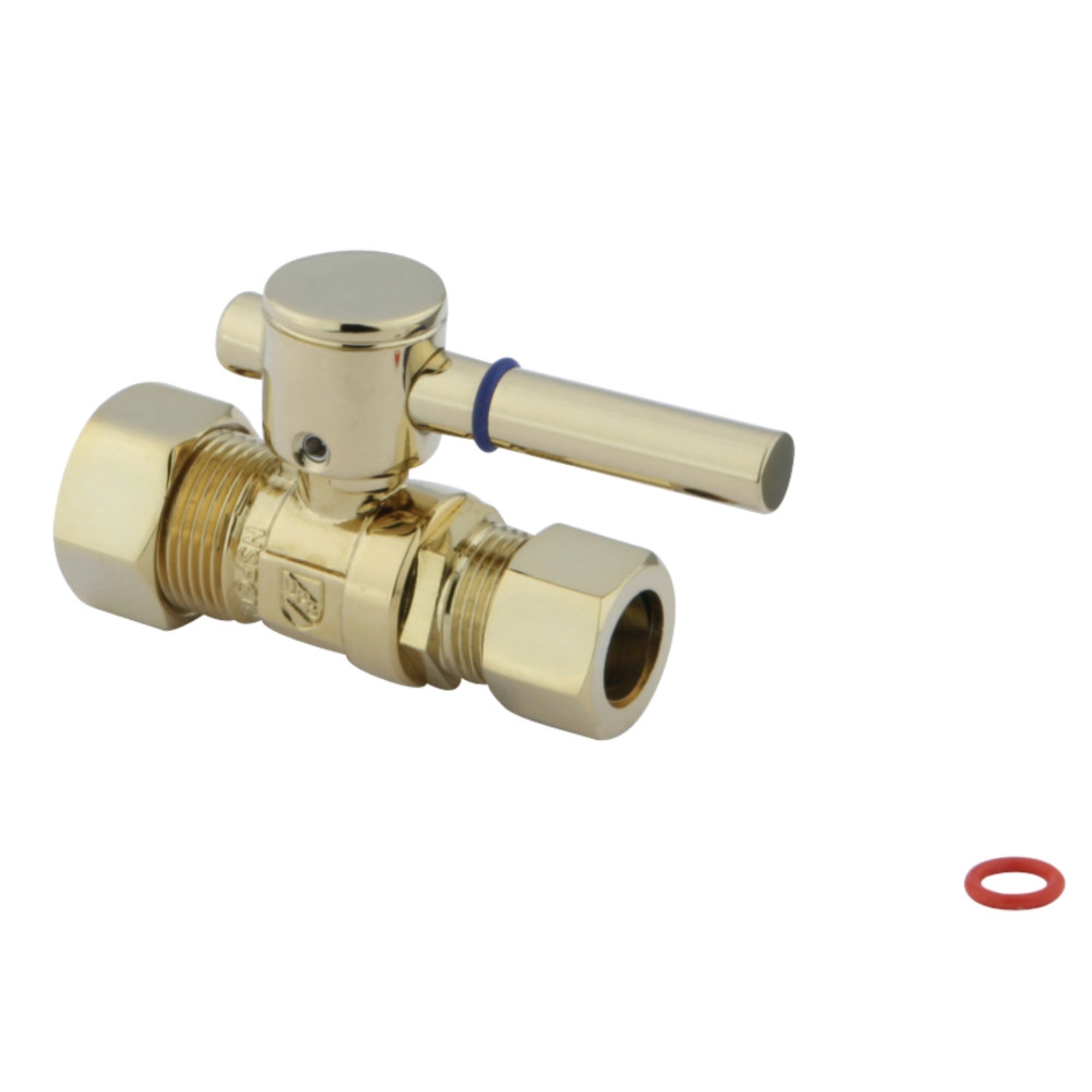 Fauceture Cc44452Dl 5/8'' Ips, 1/2'' O.D. Compression Straight Valve, Polished Brass