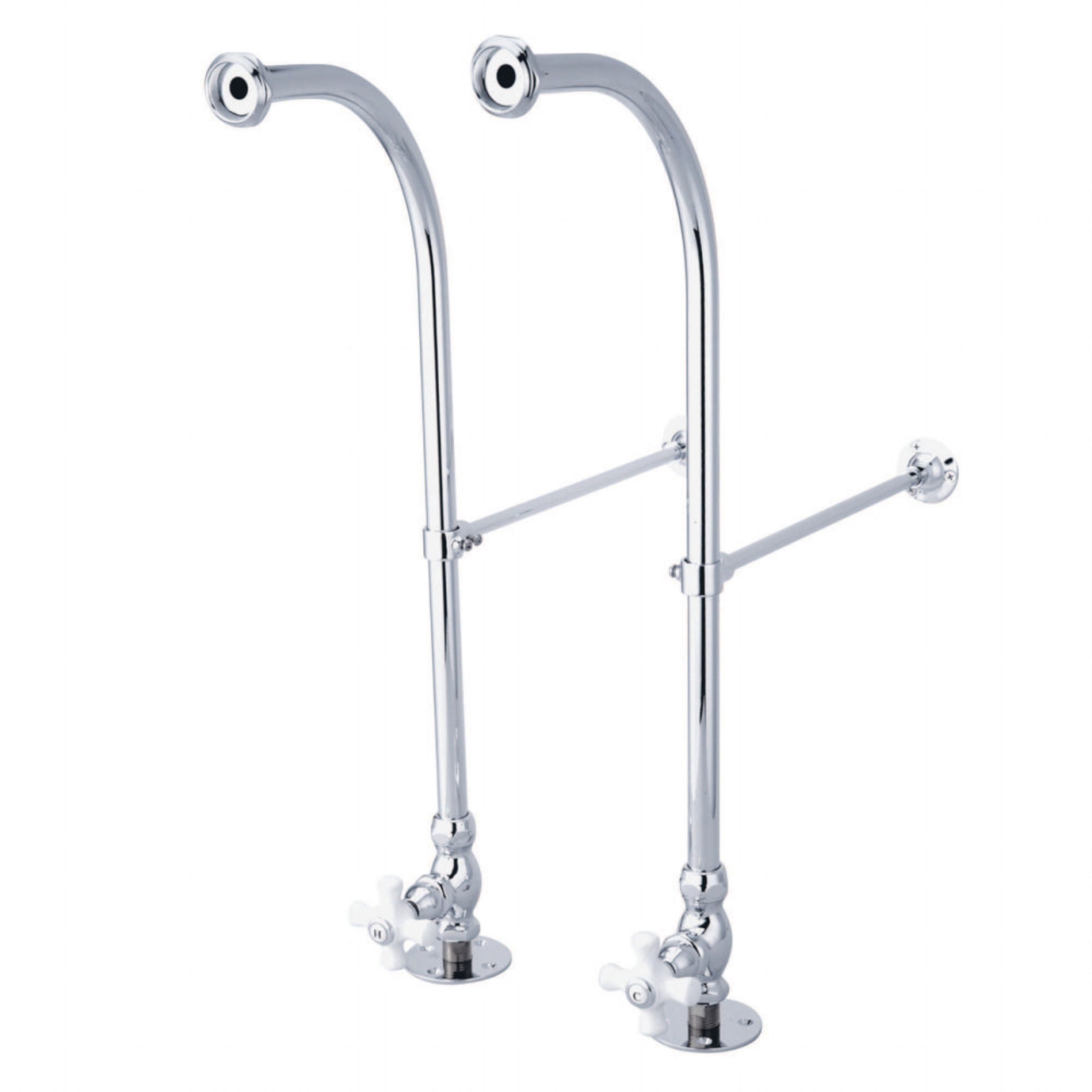 Kingston Brass Cc451Cx Rigid Freestand Supplies With Stops, Polished Chrome