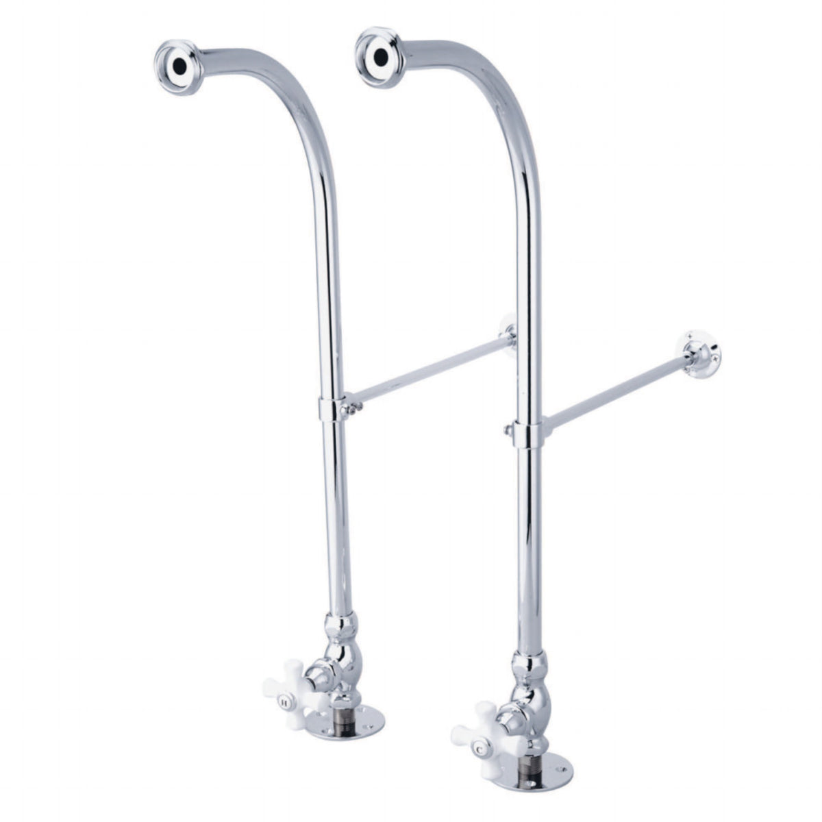 Kingston Brass Cc451Cx Rigid Freestand Supplies With Stops, Polished Chrome