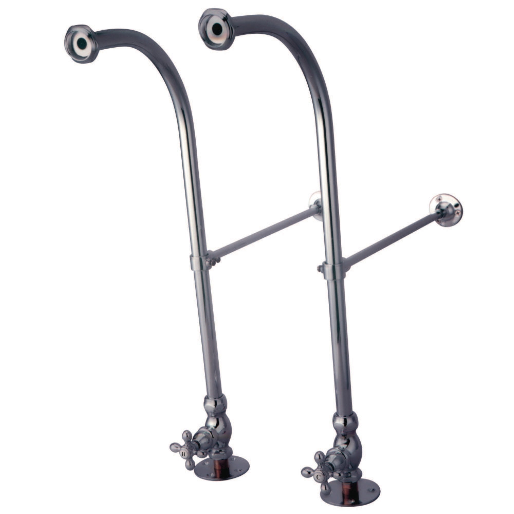 Kingston Brass Cc451Mx Rigid Freestand Supplies With Stops, Polished Chrome