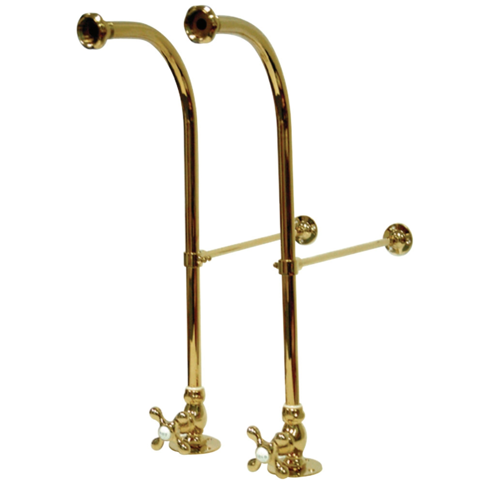 Kingston Brass Cc452Mx Rigid Freestand Supplies With Stops, Polished Brass