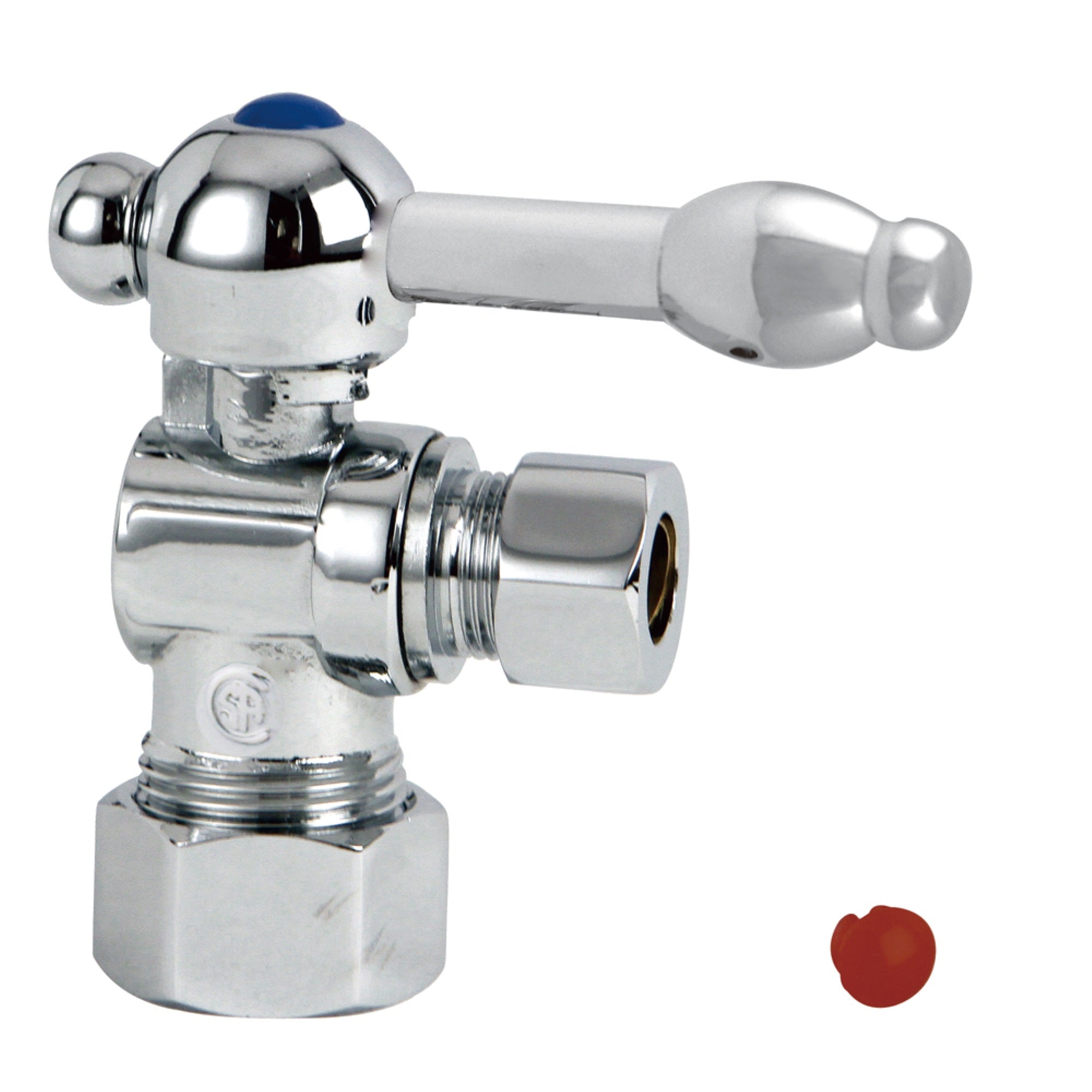 Kingston Brass Cc53301Kl 5/8'' O.D. Compression, 3/8'' O.D. Compression Angle Shut-Off Valve, Polished Chrome