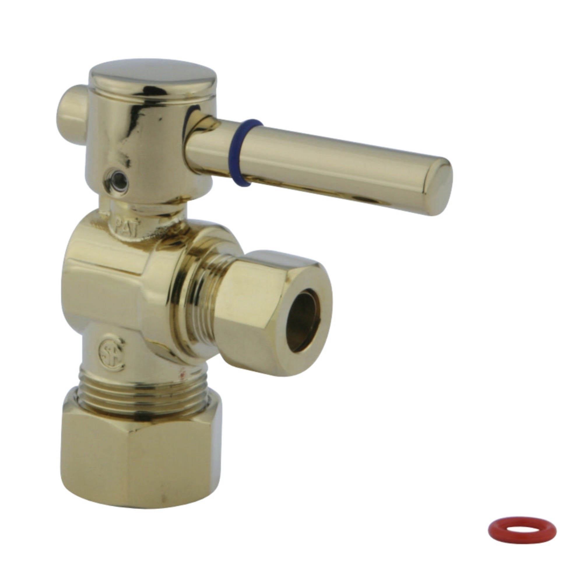 Fauceture Cc53302Dl Quarter Turn Valves (5/8-Inch X 3/8-Inch Od Compression), Polished Brass