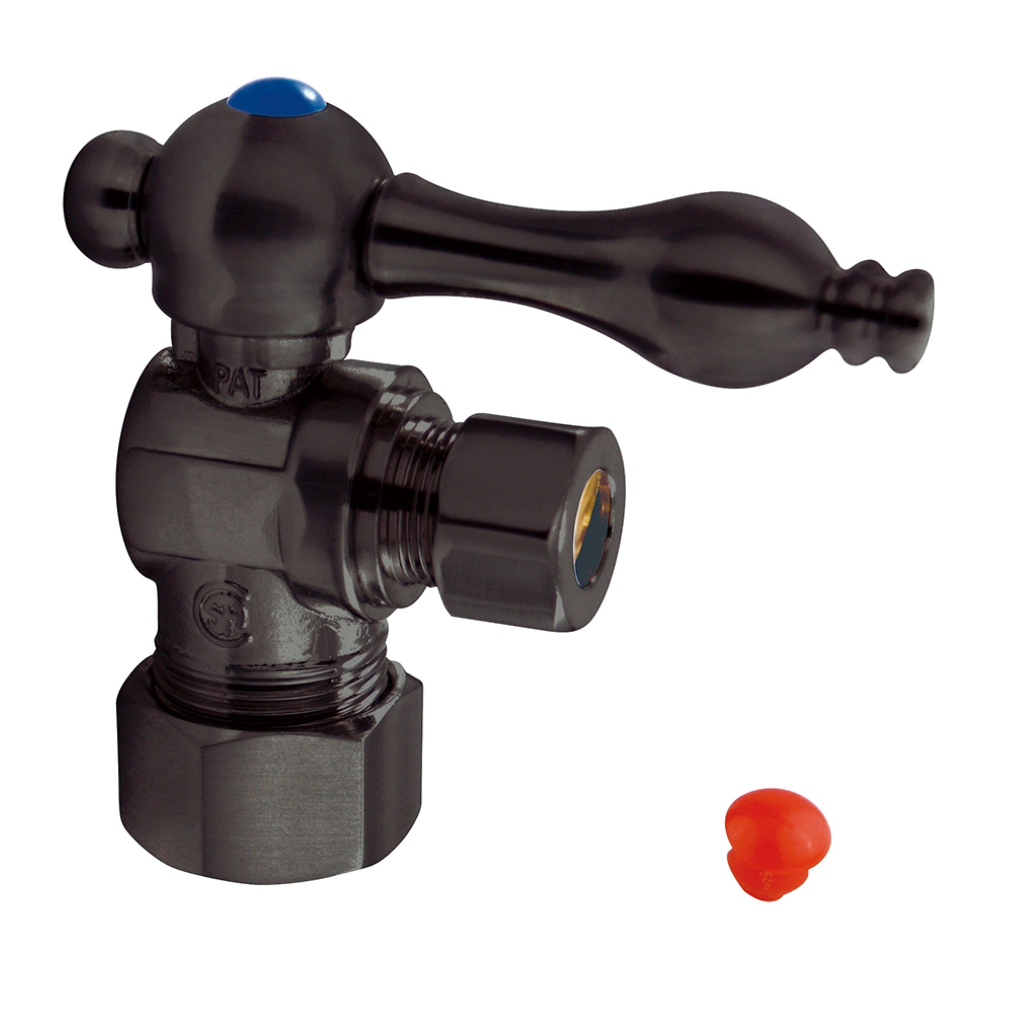 Kingston Brass Cc53305 Quarter Turn Valves (5/8-Inch X 3/8-Inch Od Compression), Oil Rubbed Bronze