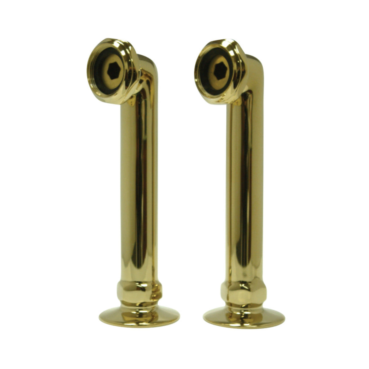 Kingston Brass Cc6Rs2 6'' Riser For Leg Tub Filler, Polished Brass