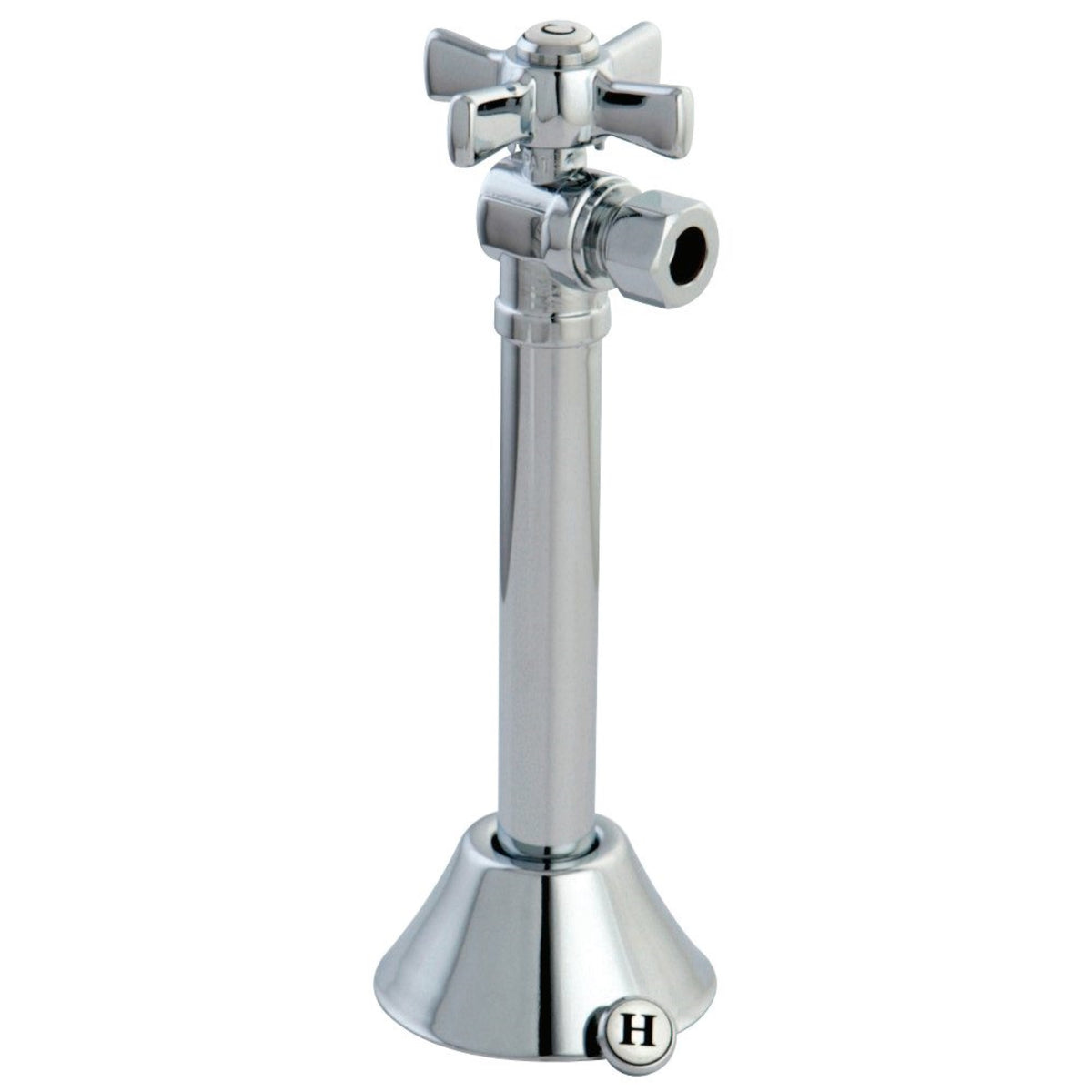 Kingston Brass Cc83201Zx 1/2'' Sweat X 3/8'' Od Compression With 5'' Extended Adapter, Polished Chrome