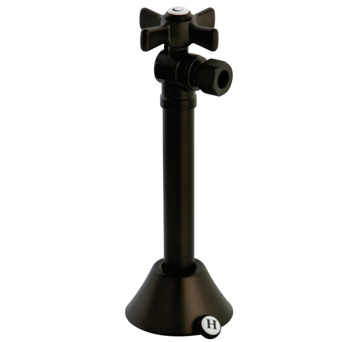Kingston Brass Cc83205Zx 1/2'' Sweat X 3/8'' Od Compression With 5'' Extended Adapter, Oil Rubbed Bronze