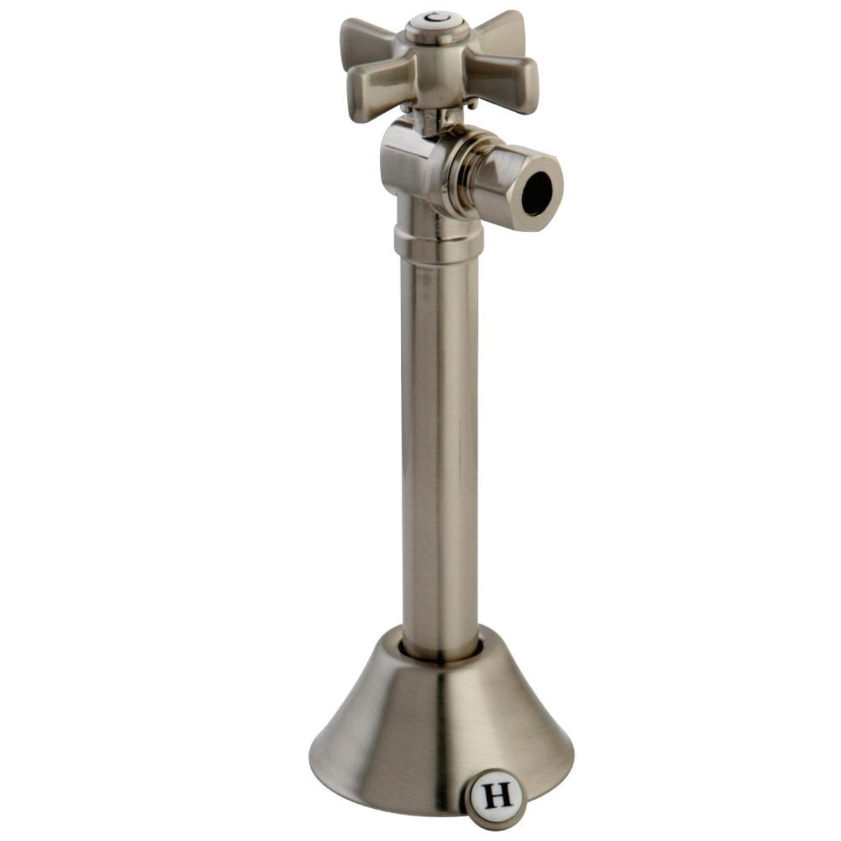Kingston Brass Cc83208Zx 1/2'' Sweat X 3/8'' Od Compression With 5'' Extended Adapter, Brushed Nickel