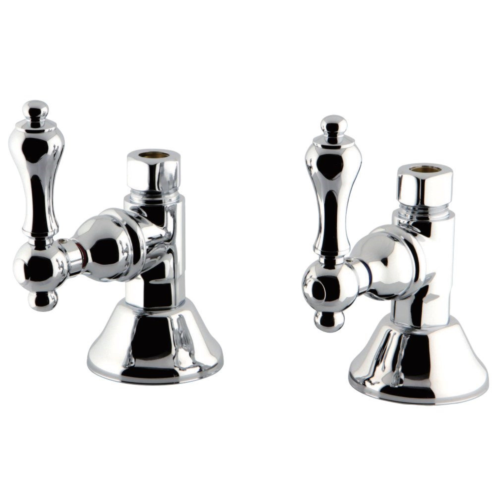 Kingston Brass Cck44151Al Straight Stop Shut Off Valve, Polished Chrome