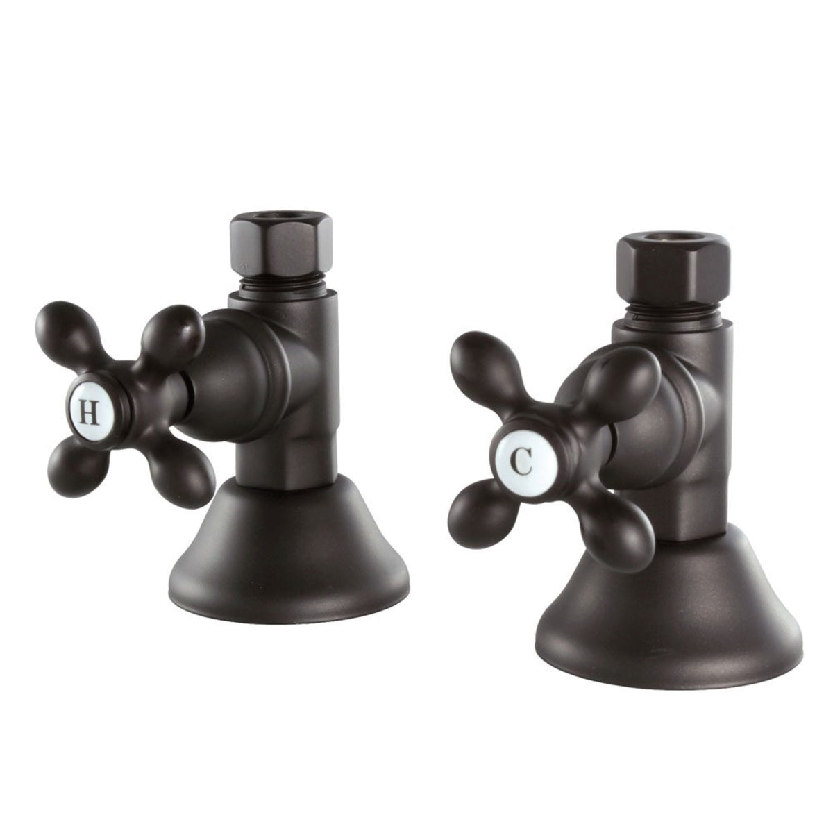 Kingston Brass Cck44155Ax Straight Stop Shut Off Valve, Oil Rubbed Bronze