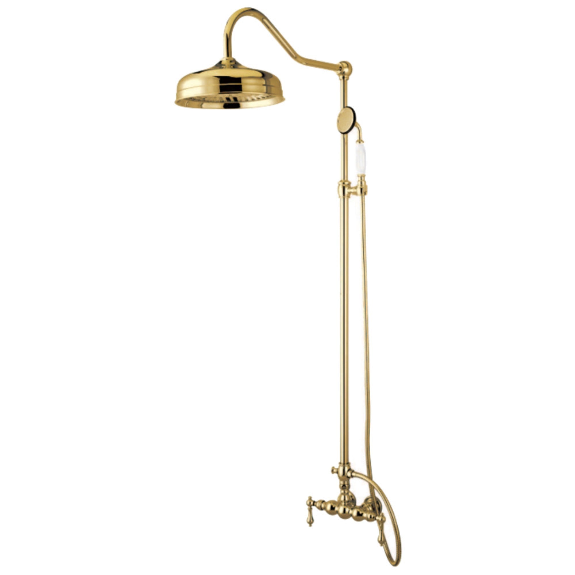 Kingston Brass Cck6172 Vintage Rain Drop Shower System, Polished Brass