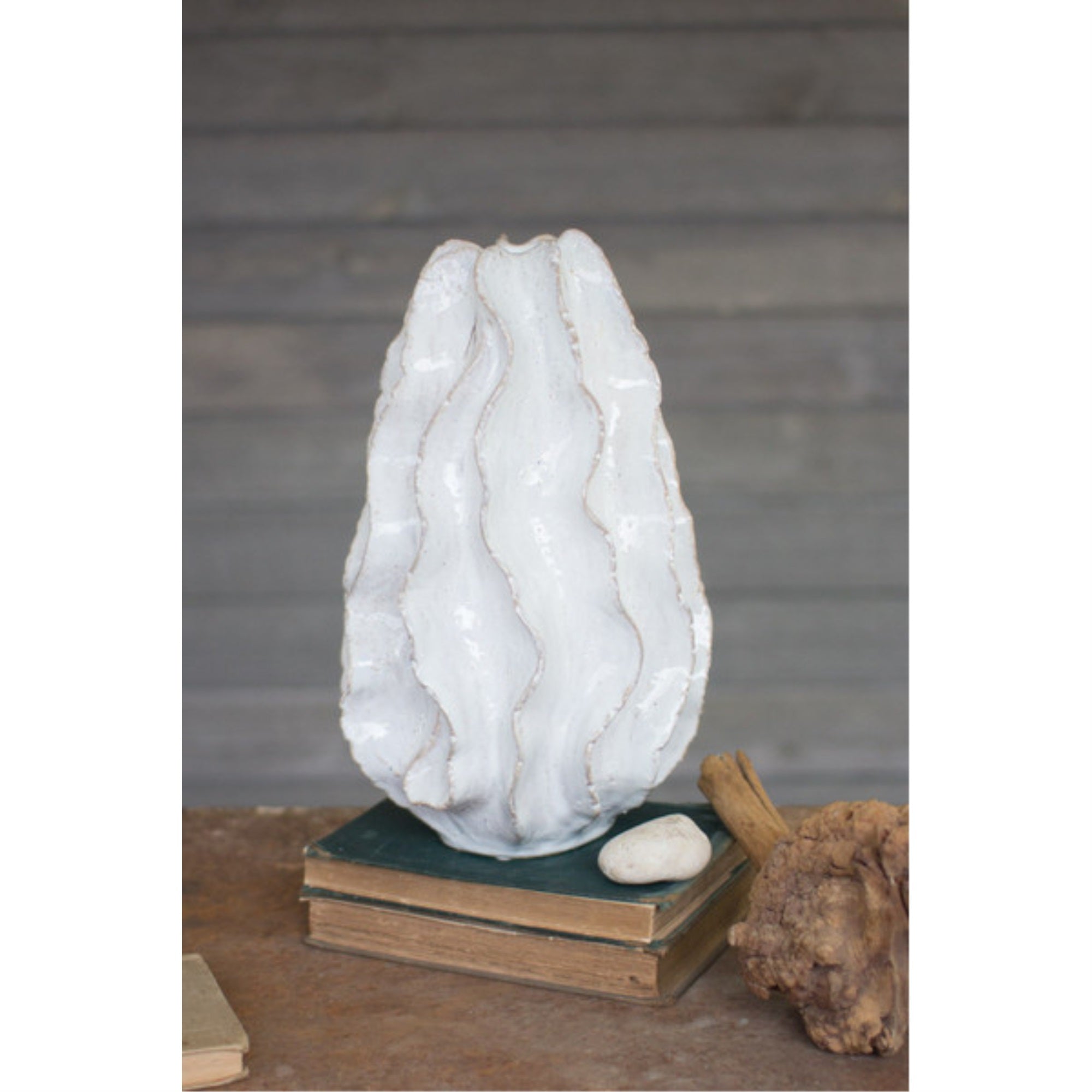 Ceramic Ruffle Vase - Large