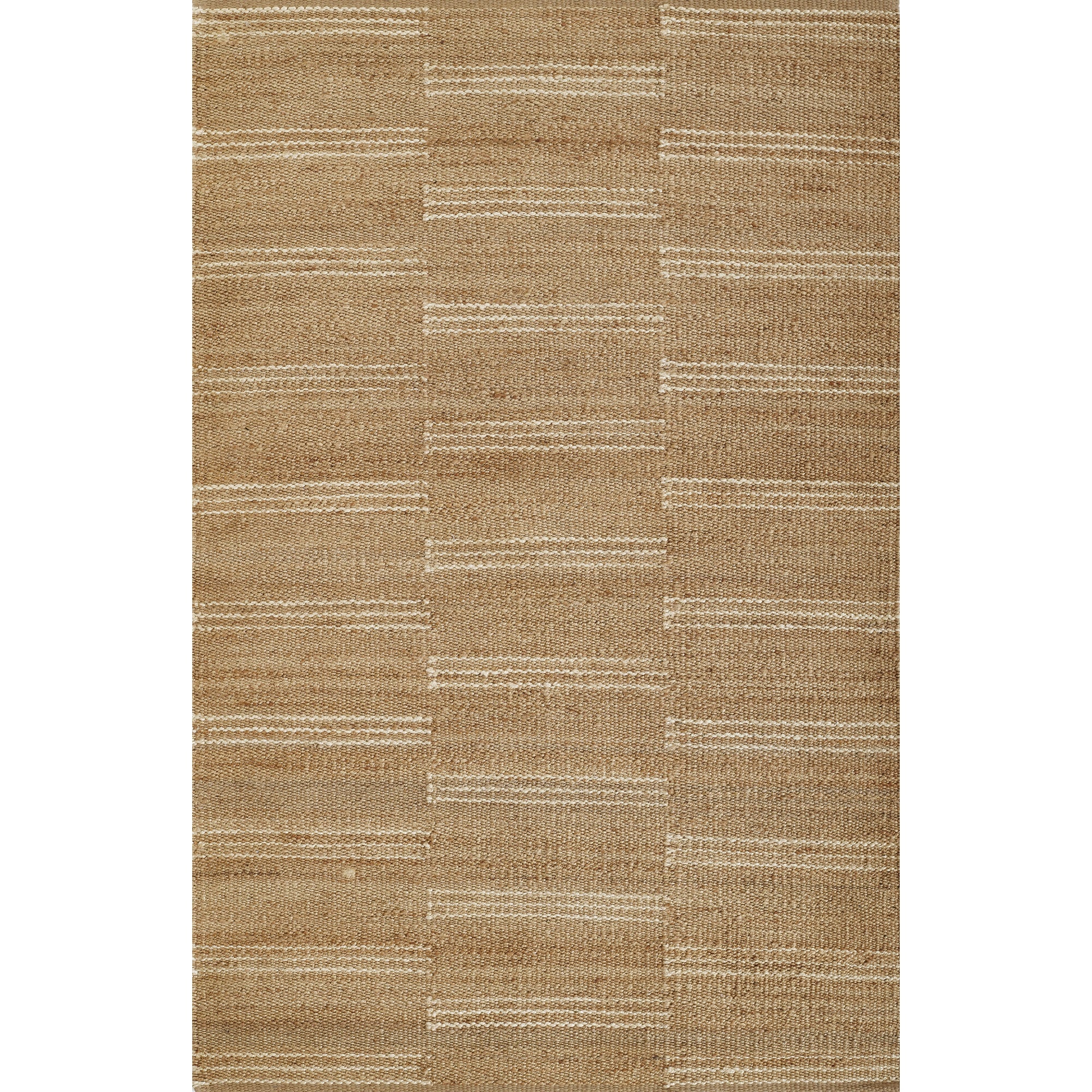 Erin Gates Crescent Striped 5' X 8' Area Rugs With Natural Cresccre-1Nat5080
