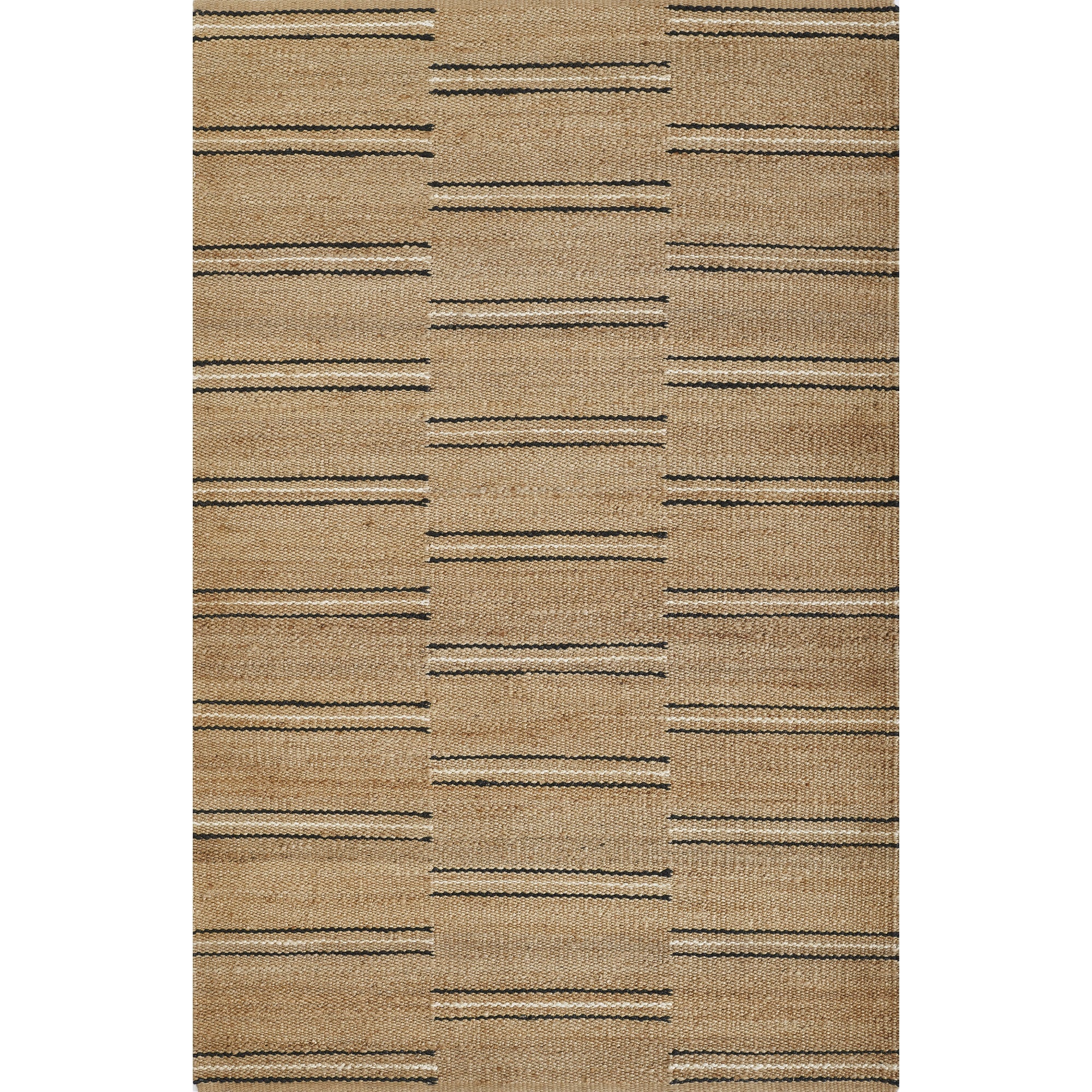Erin Gates Crescent Striped 2' X 8' Runner Rug In Natural Cresccre-2Nat2380