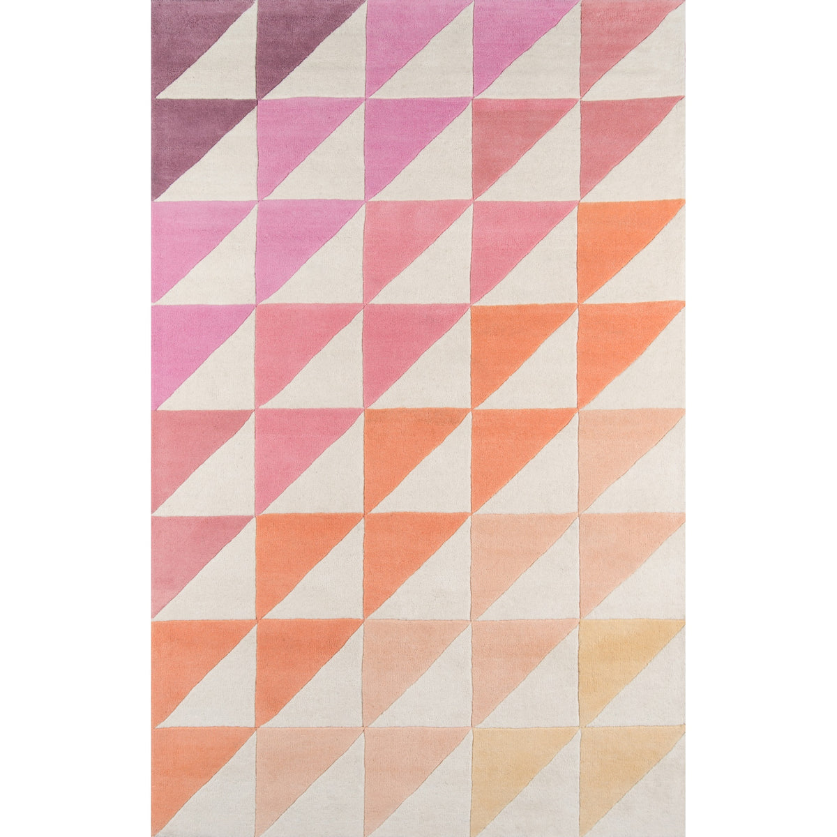 Novogratz Delmar Del-6 Pink Agatha Side Triangle 3'6'' X 5'6''