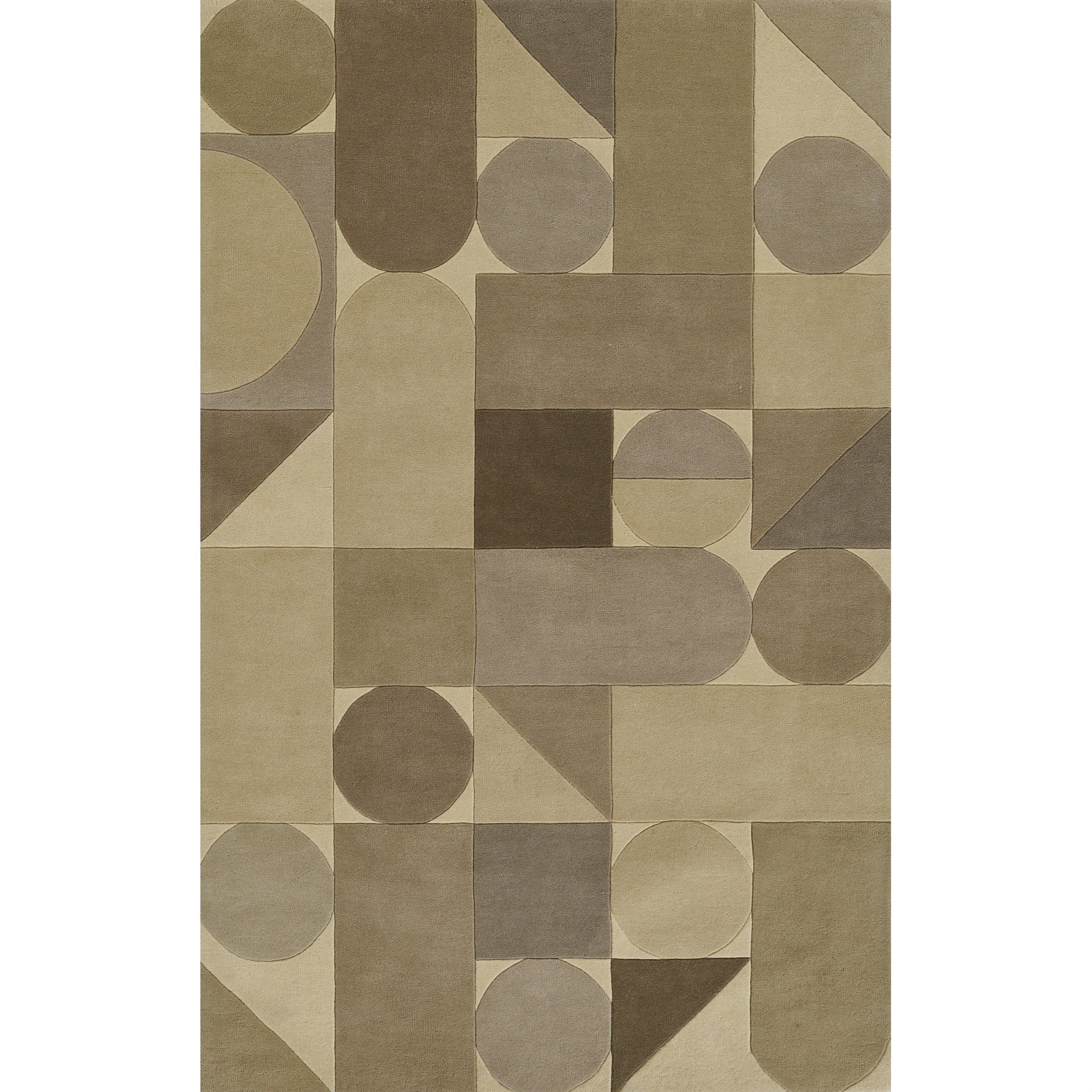 Novogratz Delmar Collection Wool Area Rug, Neutral, 9'0'' X 12'0'' Size Mat For Living Room, Bedroom, Dining Room, Nursery, Hall
