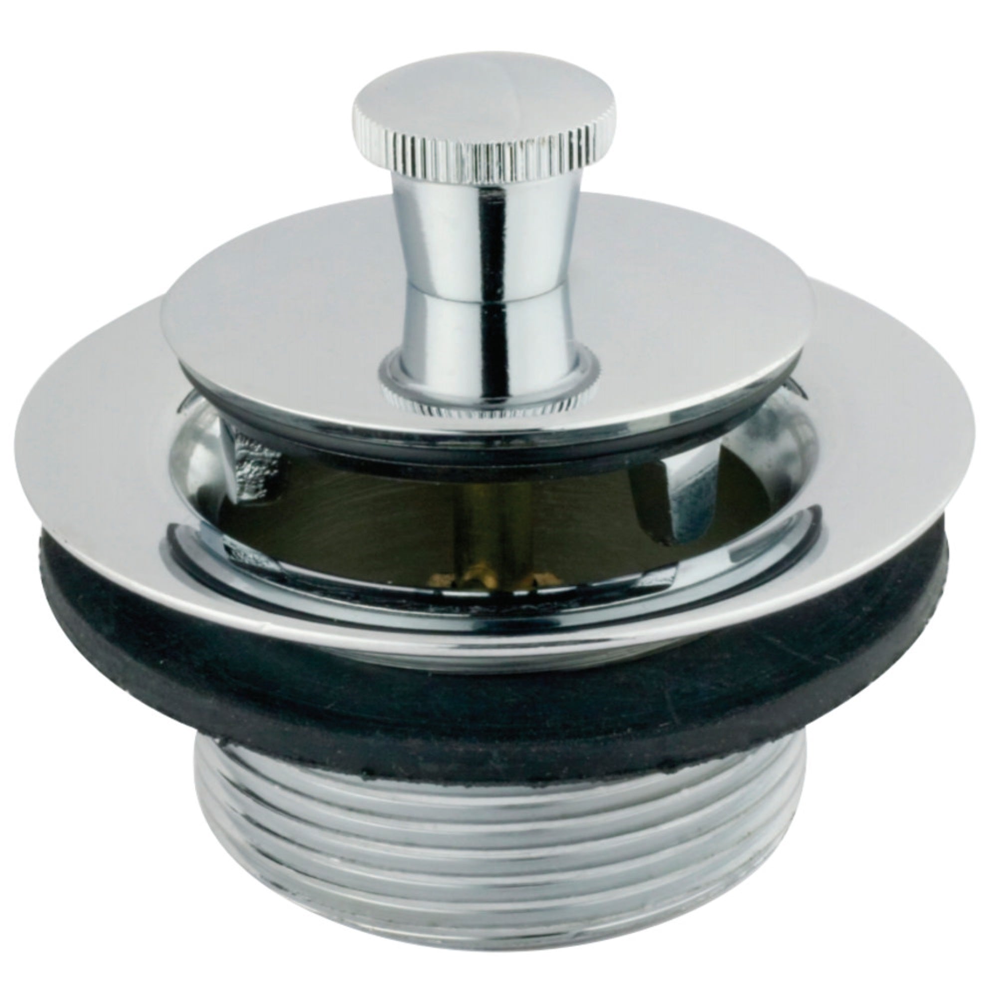 Kingston Brass Dll201 Brass Lift & Lock Tub Drain, Polished Chrome