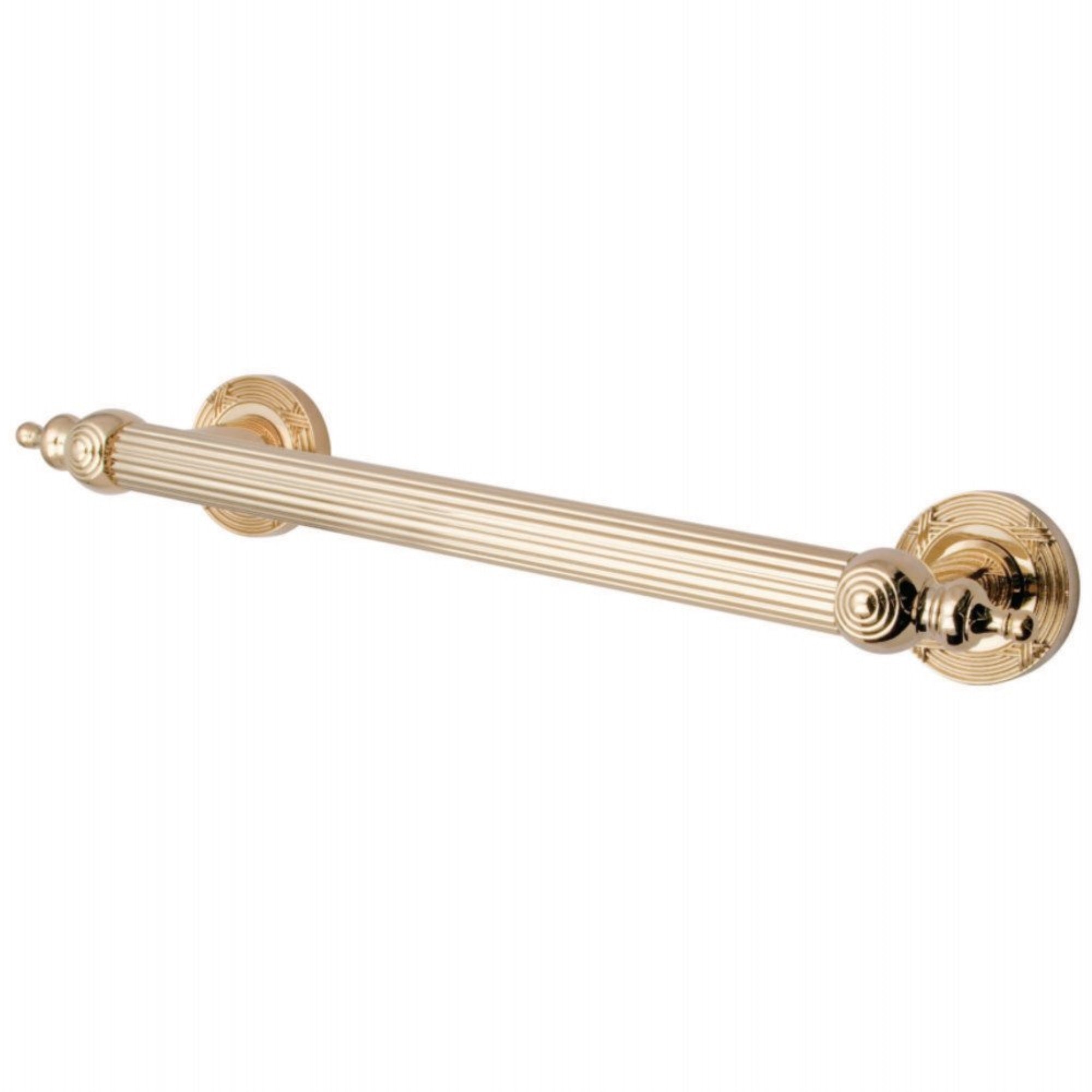 Kingston Brass Dr710122 Templeton 12'' Decorative Grab Bar, Polished Brass