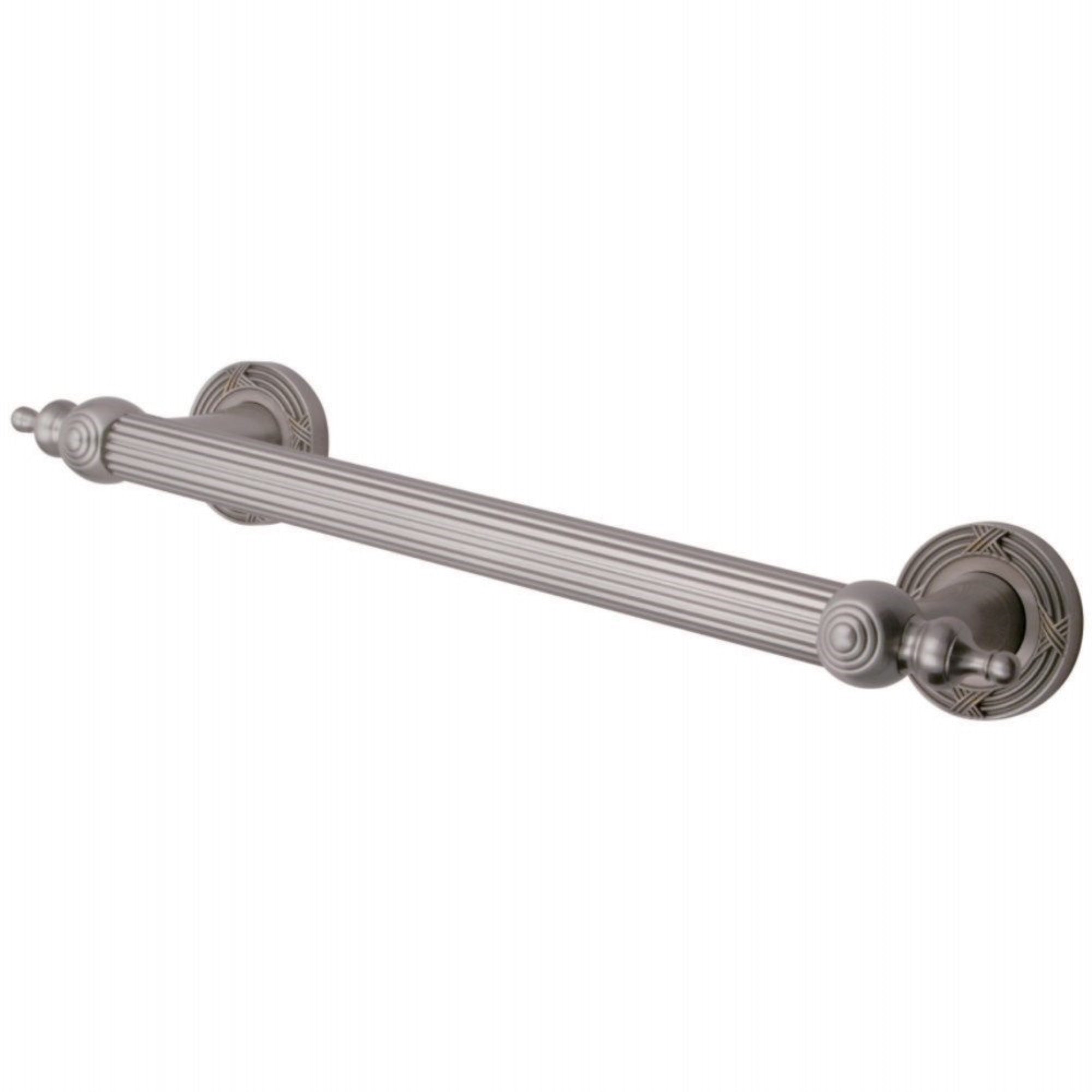 Kingston Brass Dr710128 Templeton 12'' Decorative Grab Bar, Brushed Nickel