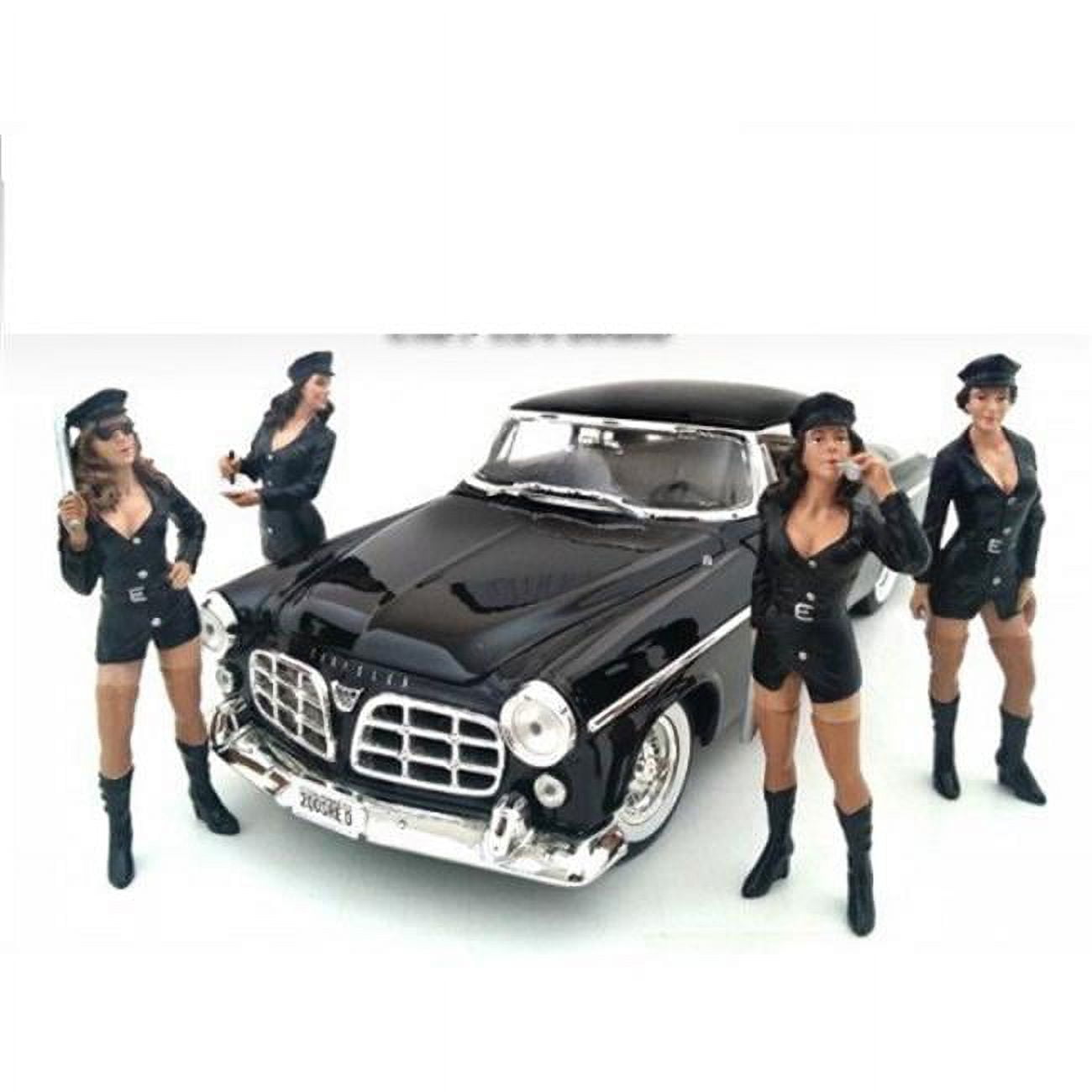 American Diorama 23917-23918-23919-23920 Costume Babes Figure Set For 1-24 Scale Models  4 Piece