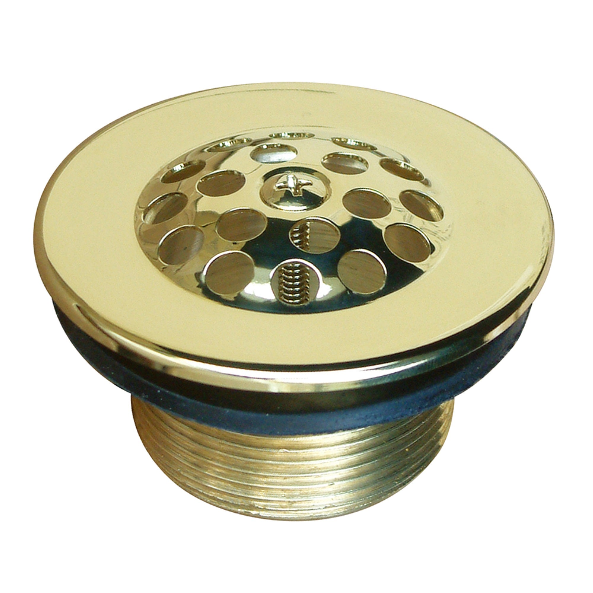 Kingston Brass Dtl202 Tub Drain Strainer And Grid, Polished Brass