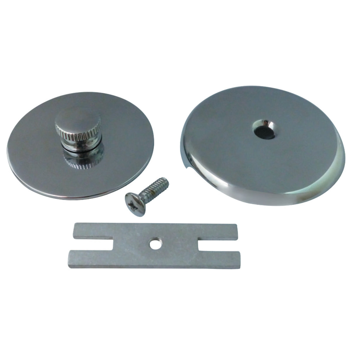 Kingston Brass Dtl5303A1 Tub Drain Stopper With Overflow Plate Replacement Trim Kit, Polished Chrome