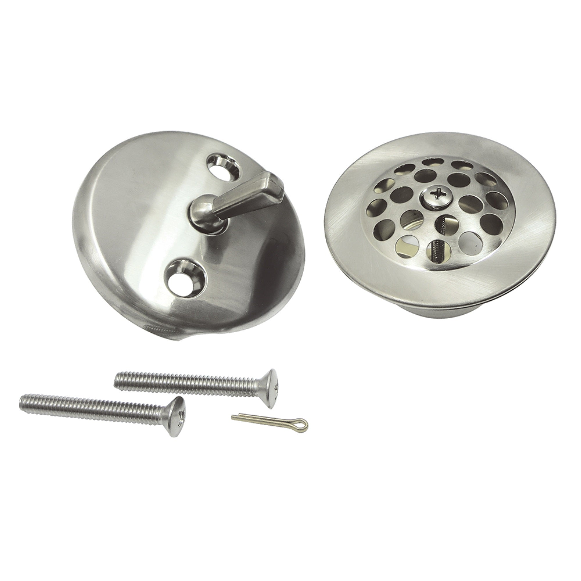 Kingston Brass Dtl5305A8 Grid Tub Drain Kit, Brushed Nickel