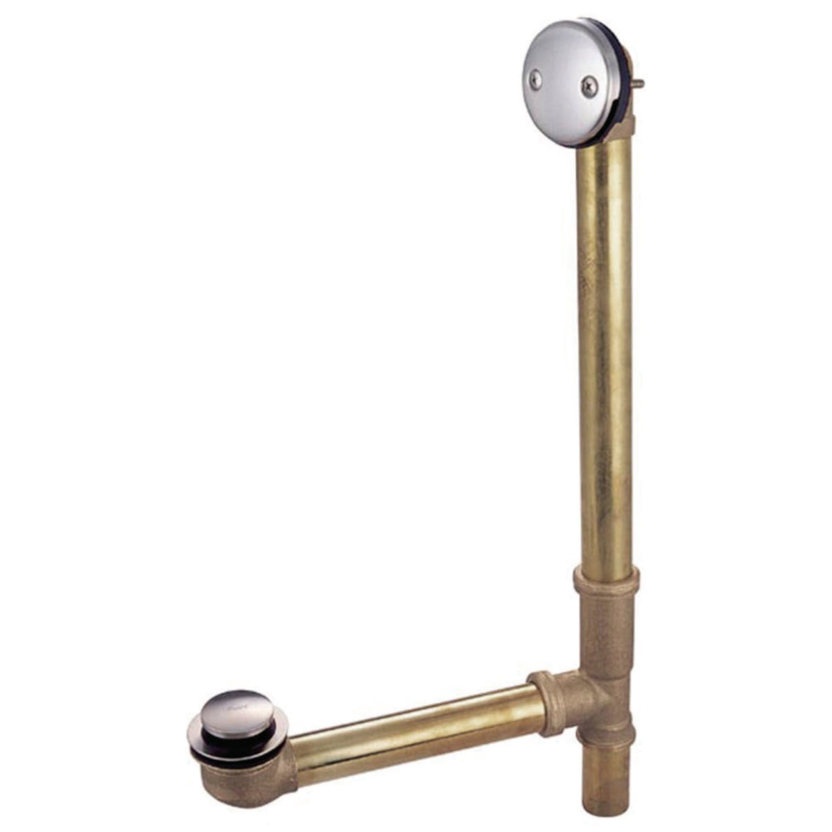 Kingston Brass Dtt2168 16'' Bathtub Waste And Overflow Drain, Brushed Nickel