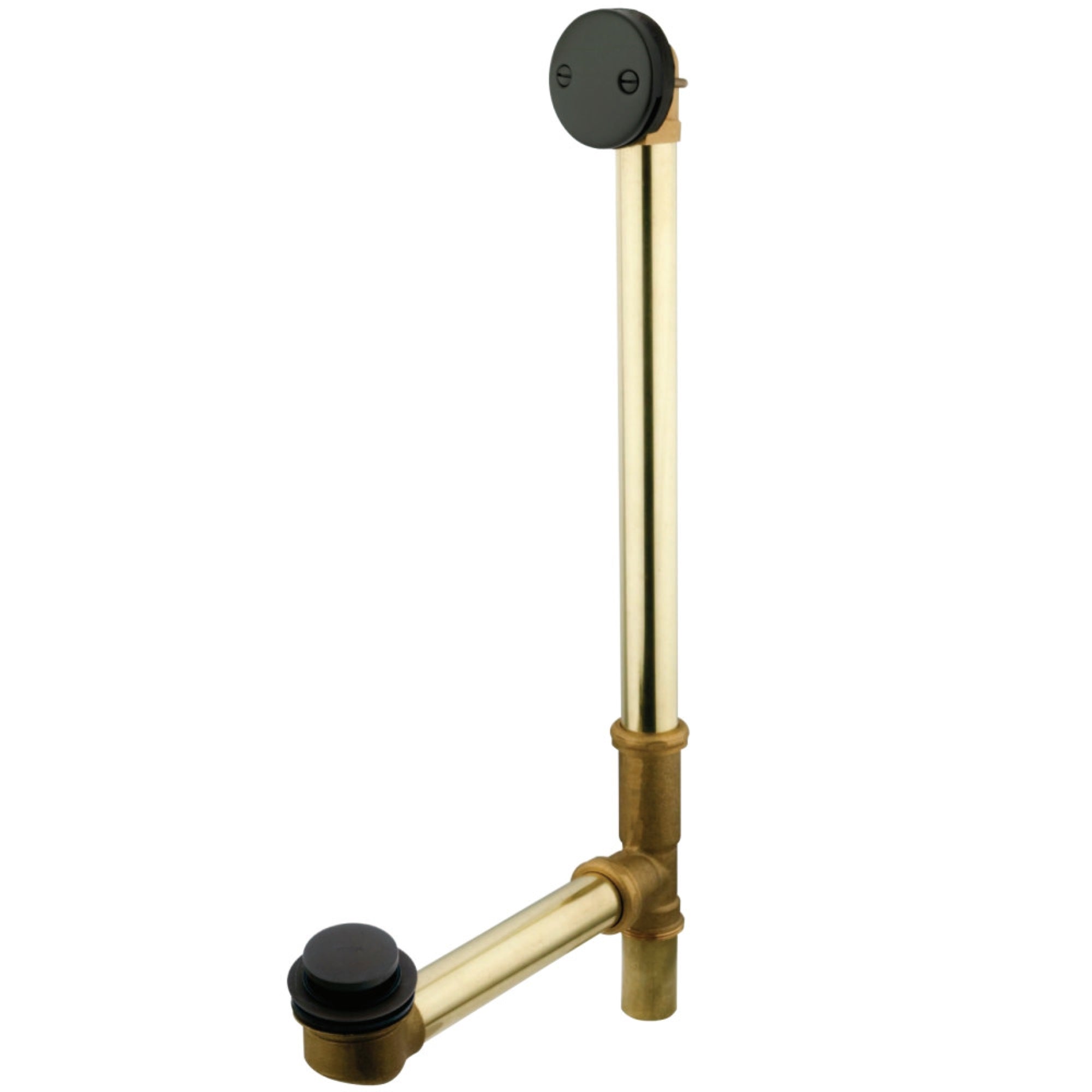 Kingston Brass Dtt2205 Made To Match 20 Gauge 20'' Tub Waste & Overflow With Tip Toe, Oil Rubbed Bronze