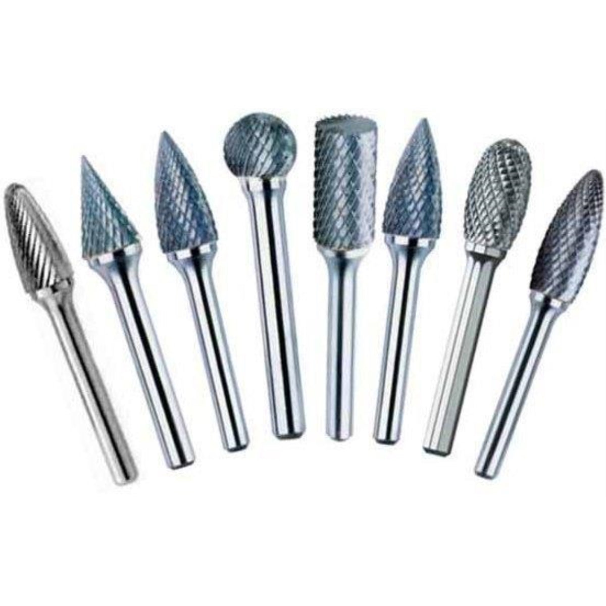 1/8 X 1/8 Std Carbide Burr 11 Piece Set, Dul5Set