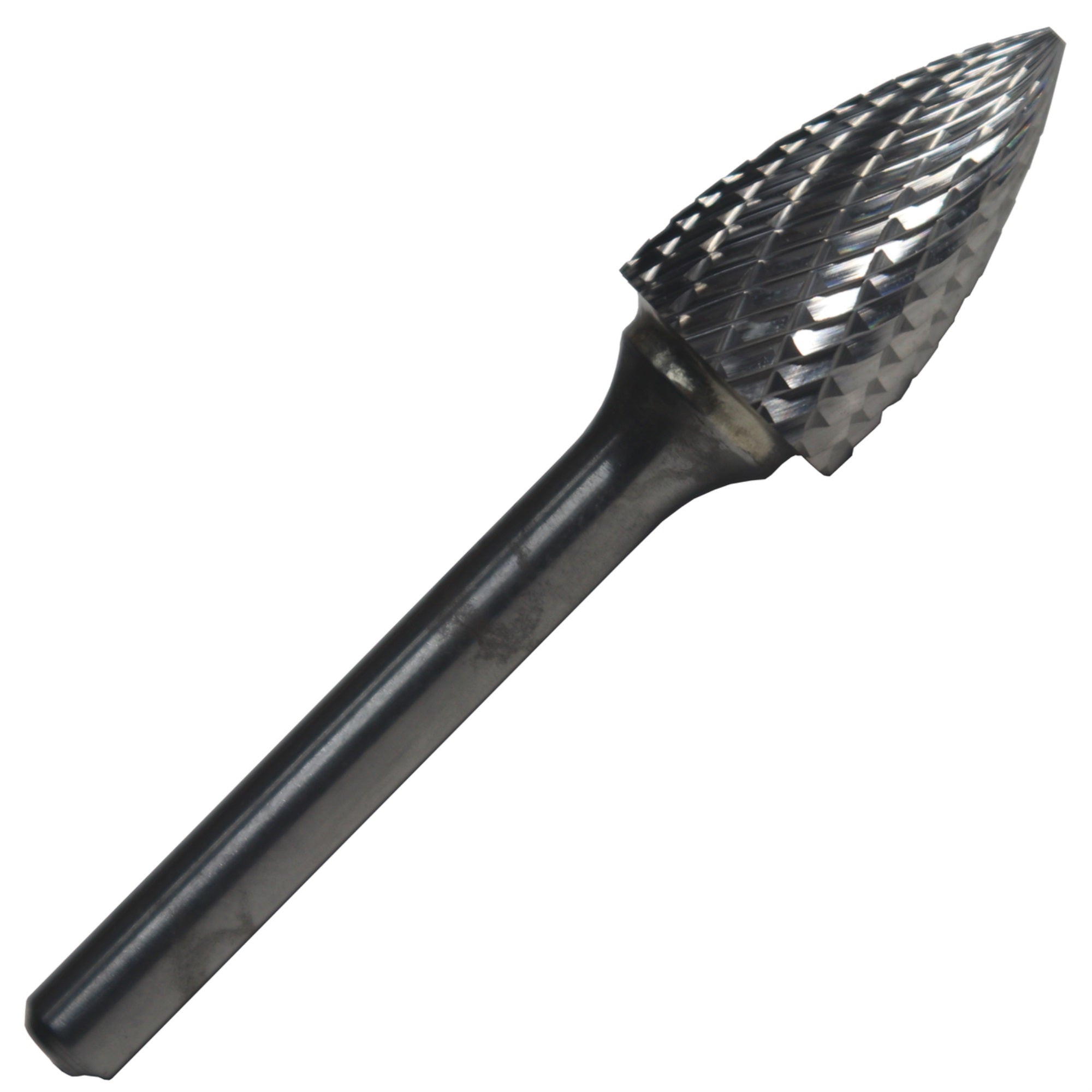 Sg6 5/8'' X 1'' Tree Pointed End Carbide Burr 1/4 Shank, Dulsg6