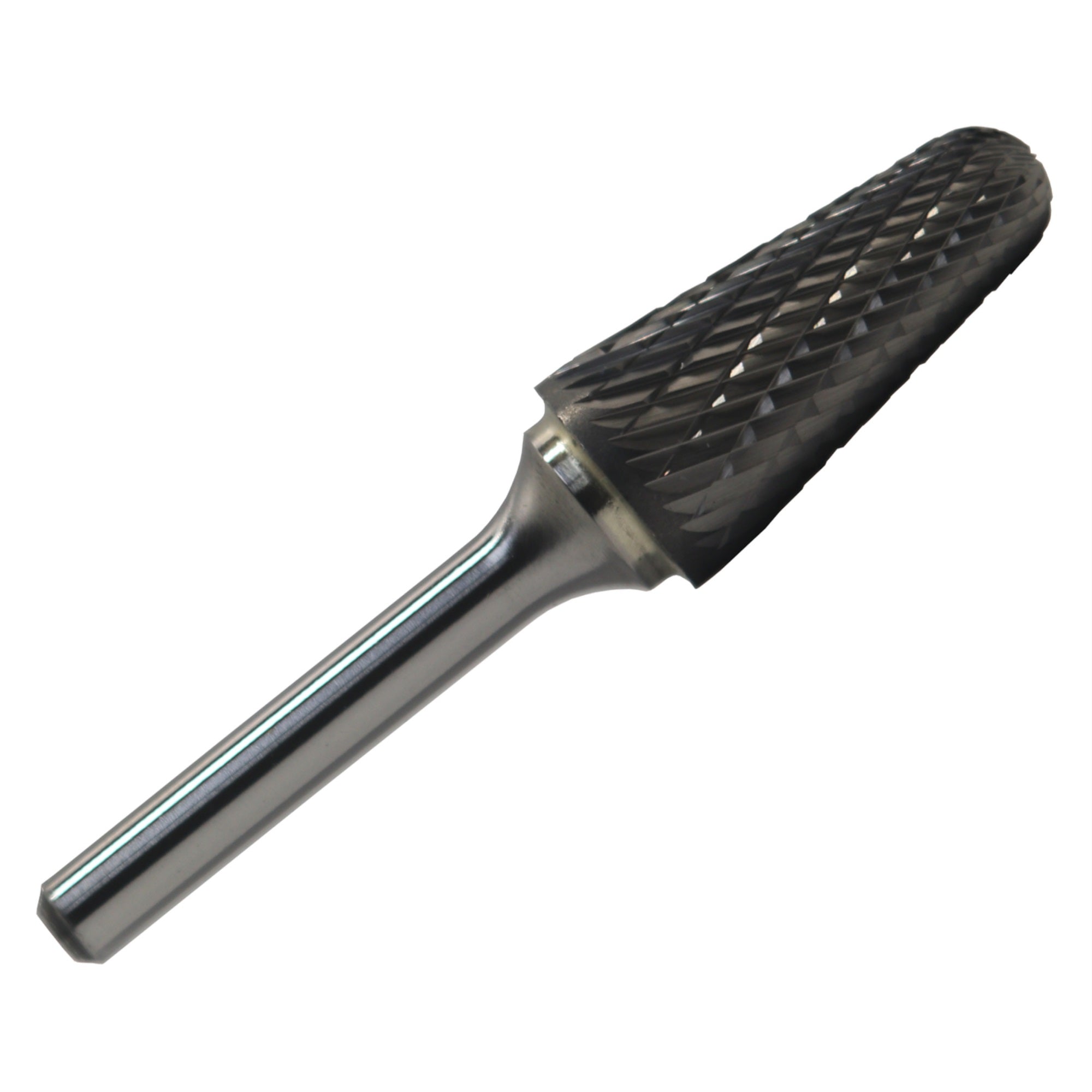 Sl3X6'' 3/8'' X 1-1/16'' Cone Radius End Carbide Burr 1/4'' Shank 6''Oal, Dulsl3X6