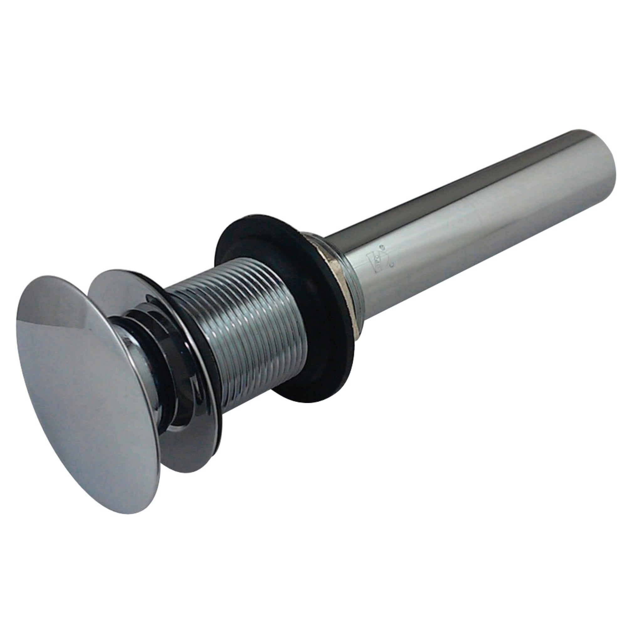 Kingston Brass Ev7001 Push Pop-Up Drain Without Overflow Hole, 22 Gauge, Polished Chrome