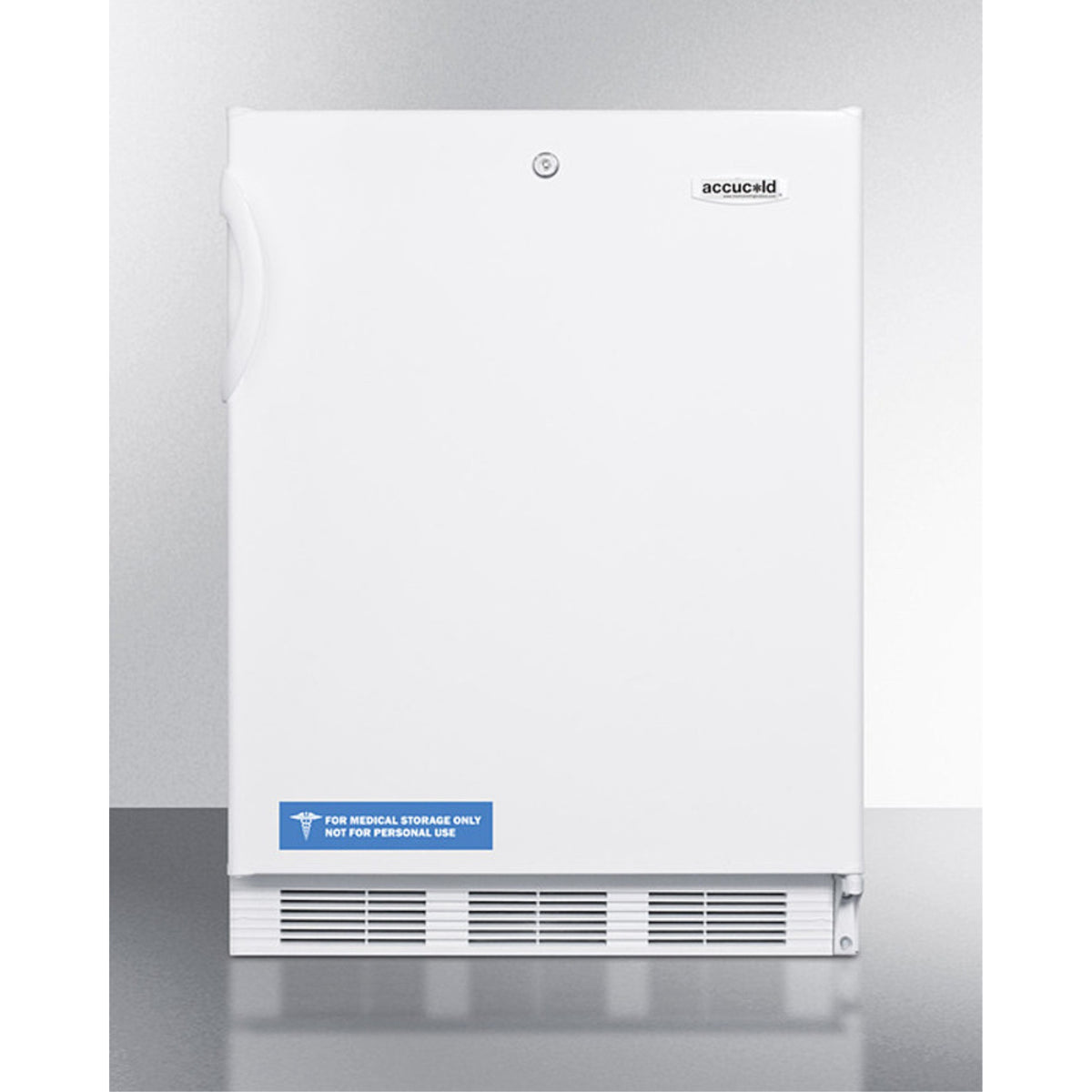 Ada Compliant Commercial All-Refrigerator For Freestanding General Purpose Use, With Lock, Automatic Defrost Operation And White