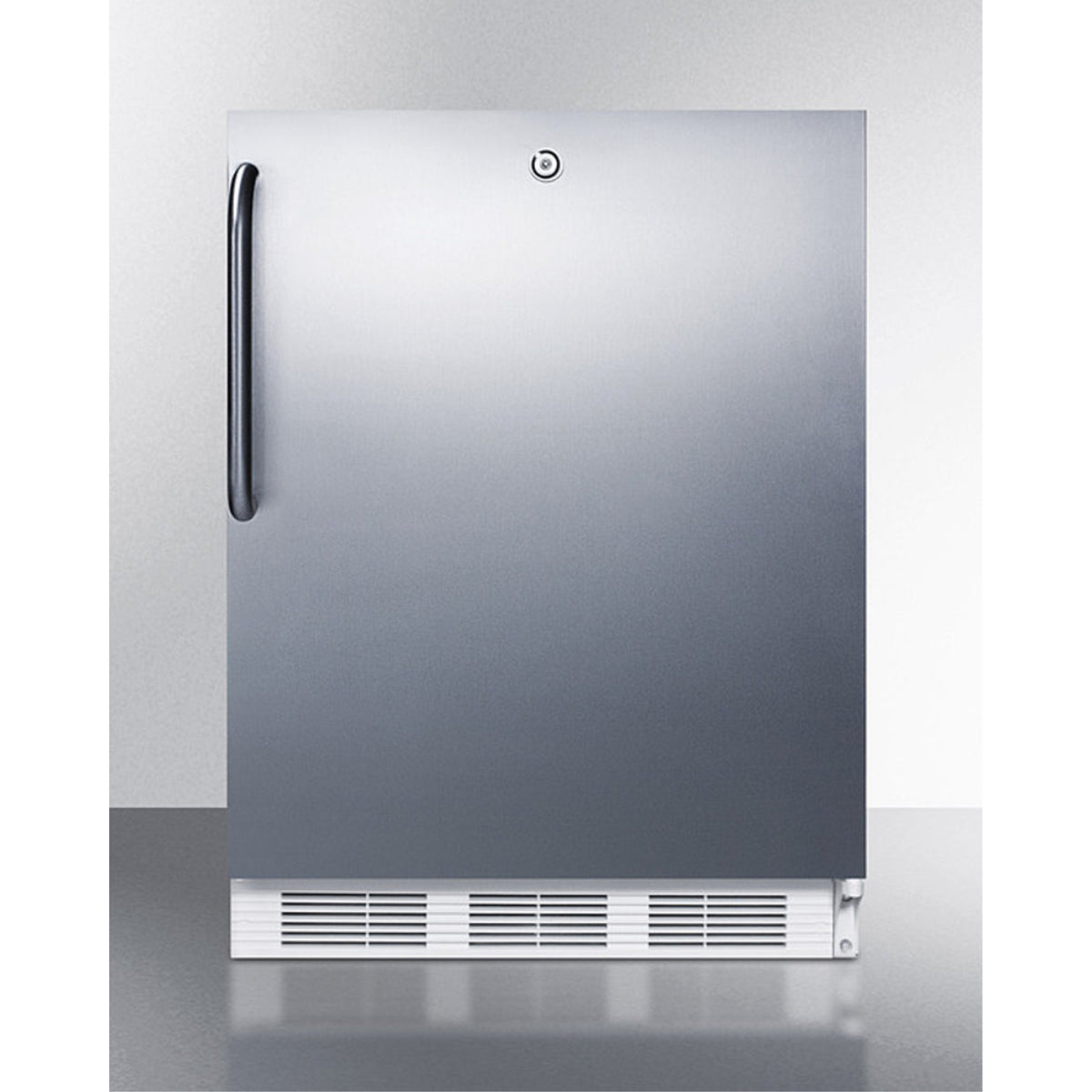 Ada Compliant Commercial All-Refrigerator For Built-In General Purpose Use, Auto Defrost With A Front Lock And Fully Wrapped Ss 