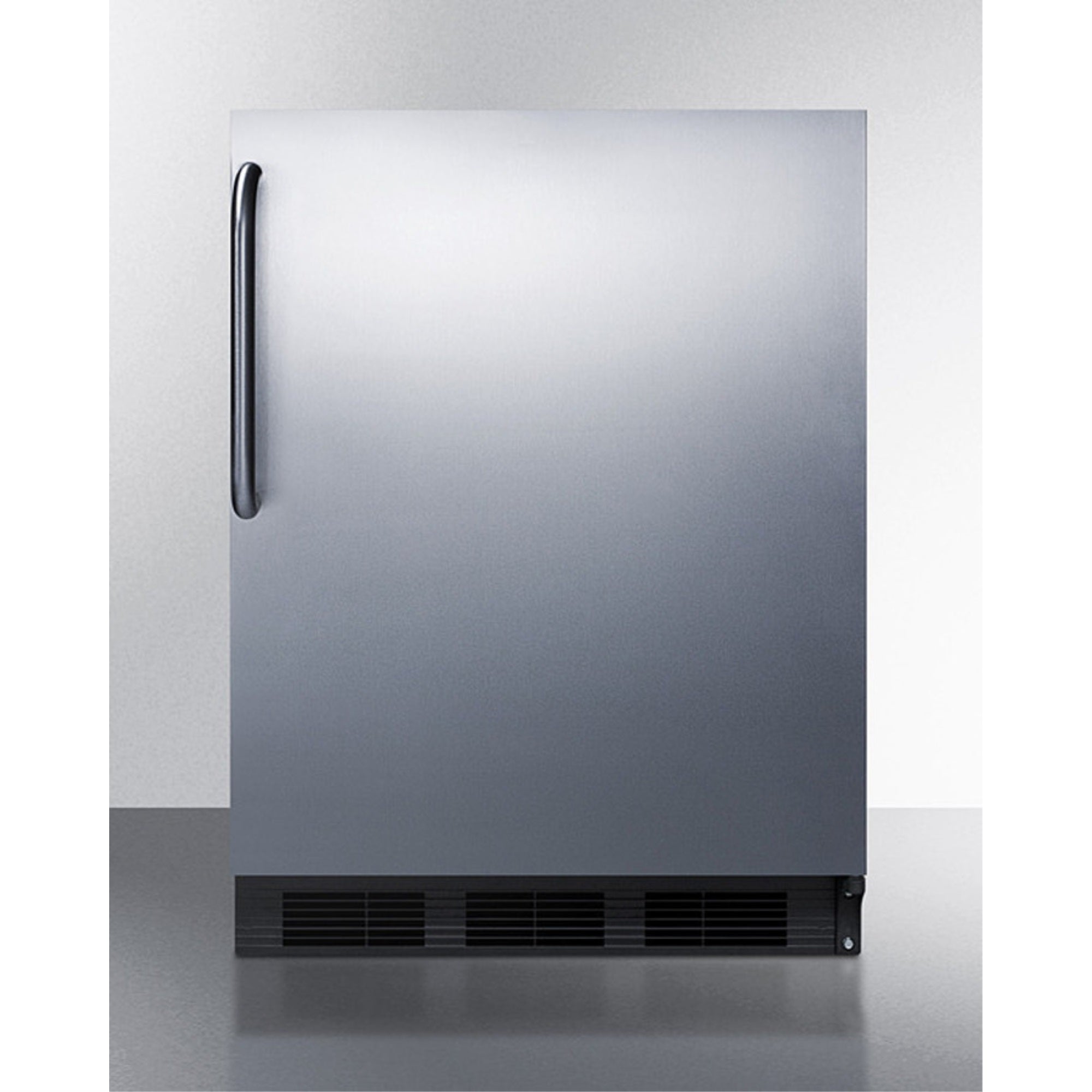 Commercially Listed Built-In Undercounter All-Refrigerator For General Purpose Use With Stainless Steel Exterior, Towel Bar Hand