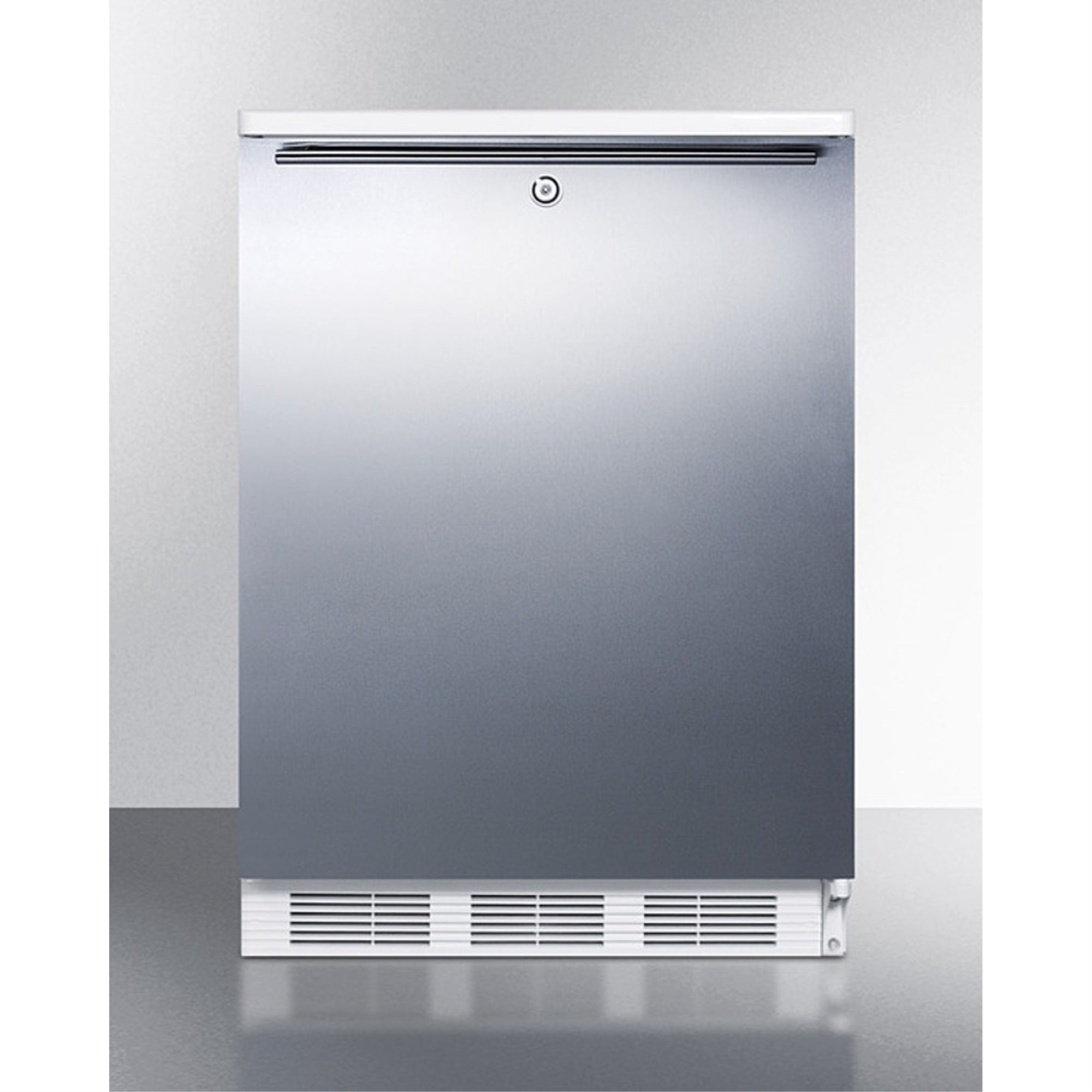Commercially Listed Built-In Undercounter All-Refrigerator For General Purpose Use, Auto Defrost W/Lock, Ss Door, Horizontal Han
