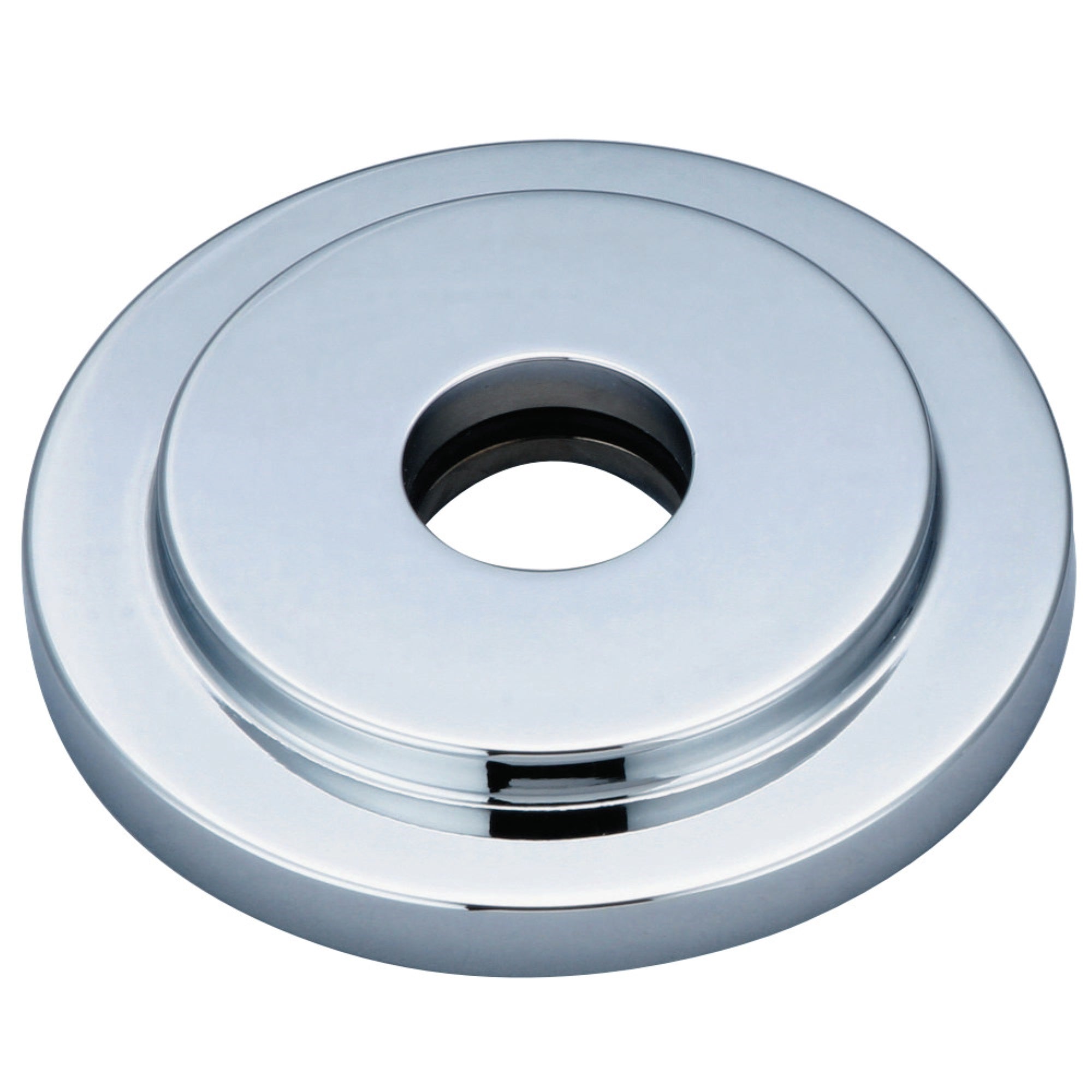Kingston Brass Fleuro1 Manhattan Heavy Duty Round Solid Cast Brass Shower Flange, Polished Chrome