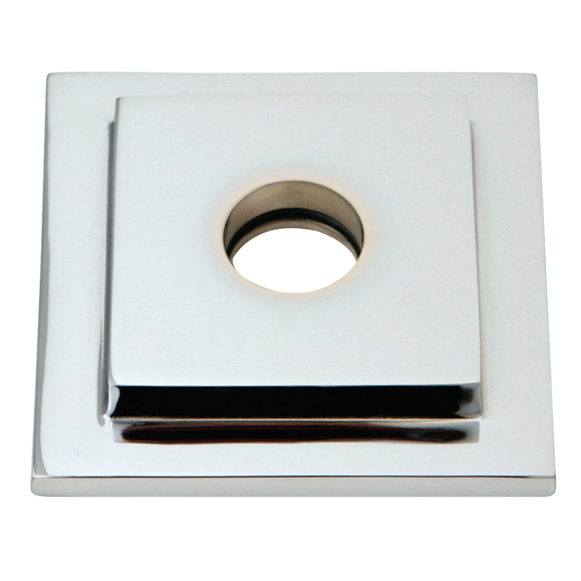 Kingston Brass Flsquare1 Claremont Heavy Duty Square Solid Cast Brass Shower Flange, Polished Chrome