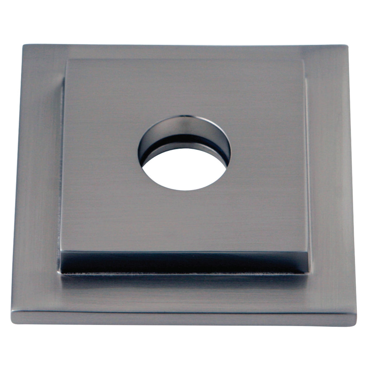 Kingston Brass Flsquare8 Claremont Heavy Duty Square Solid Cast Brass Shower Flange, Brushed Nickel