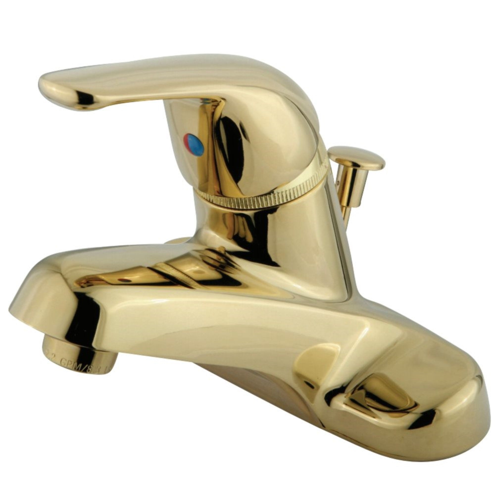 Kingston Brass Gkb542 Single-Handle 4 In. Centerset Bathroom Faucet, Polished Brass