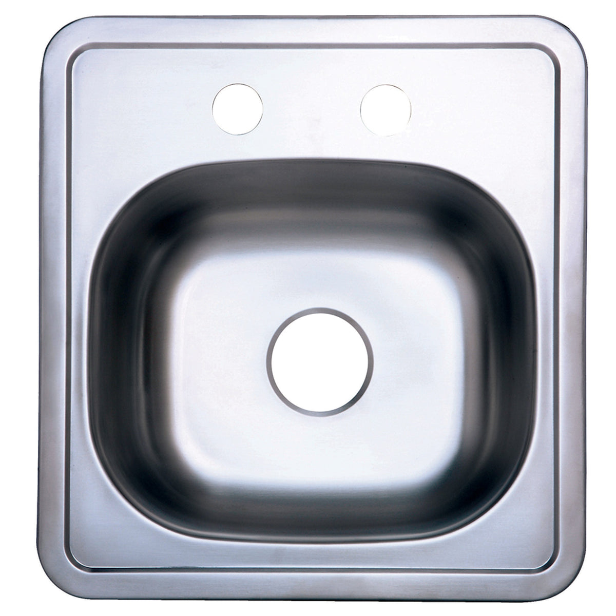 Gourmetier Gkts1515 Self-Rimming Single Bowl Bar Sink, Brushed