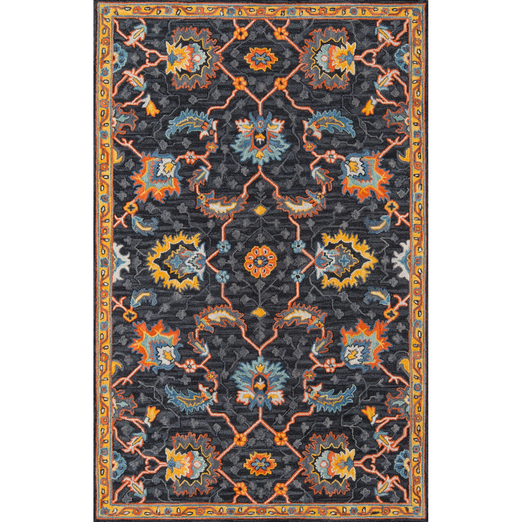 Momeni Ibiza Ibi-3 Charcoal  2' X 3'