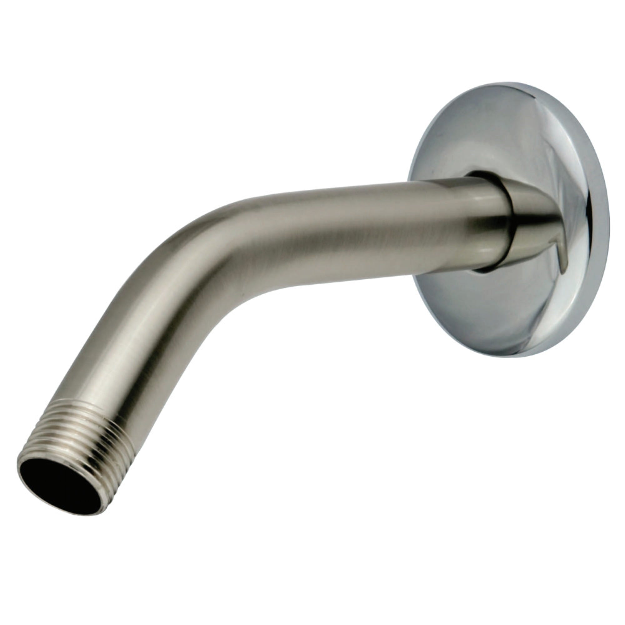 Kingston Brass K150K7 Trimscape 6'' Shower Arm With Flange, Brushed Nickel/Polished Chrome