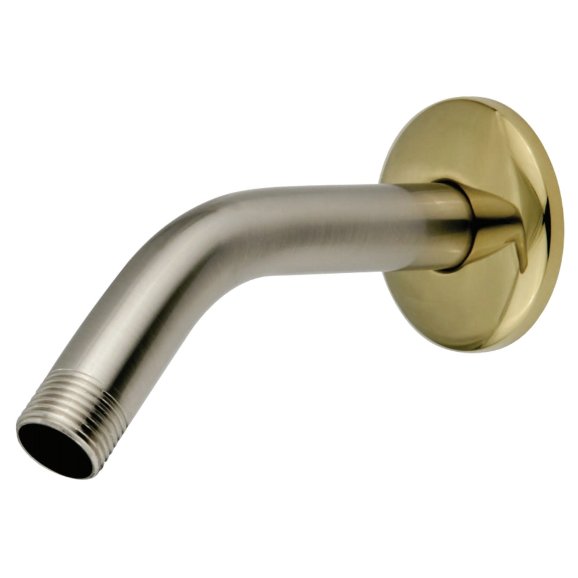 Kingston Brass K150K9 Trimscape 6'' Shower Arm With Flange, Brushed Nickel/Polished Brass