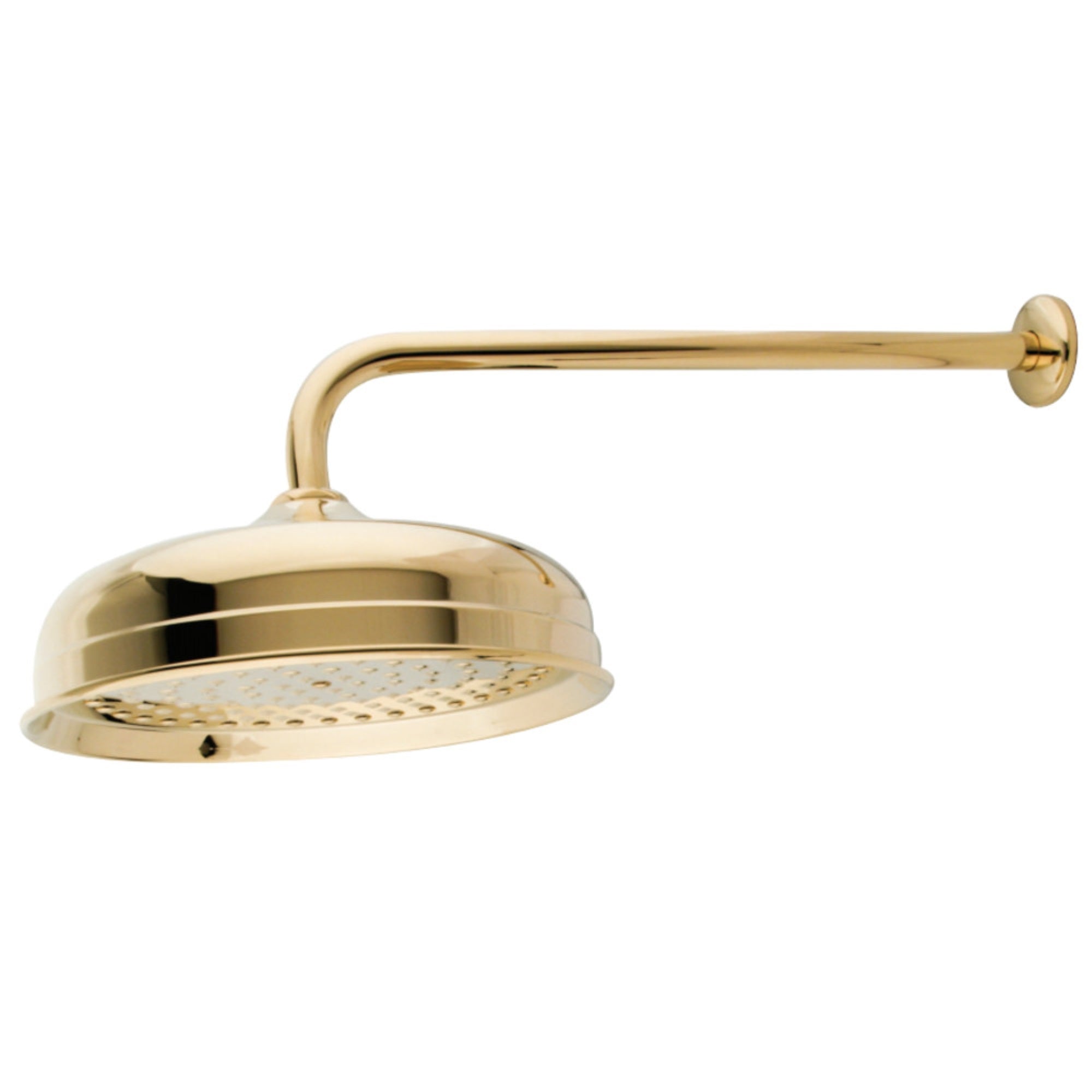 Kingston Brass K225K12 Trimscape 10 In. Showerhead With 17 In. Shower Arm, Polished Brass