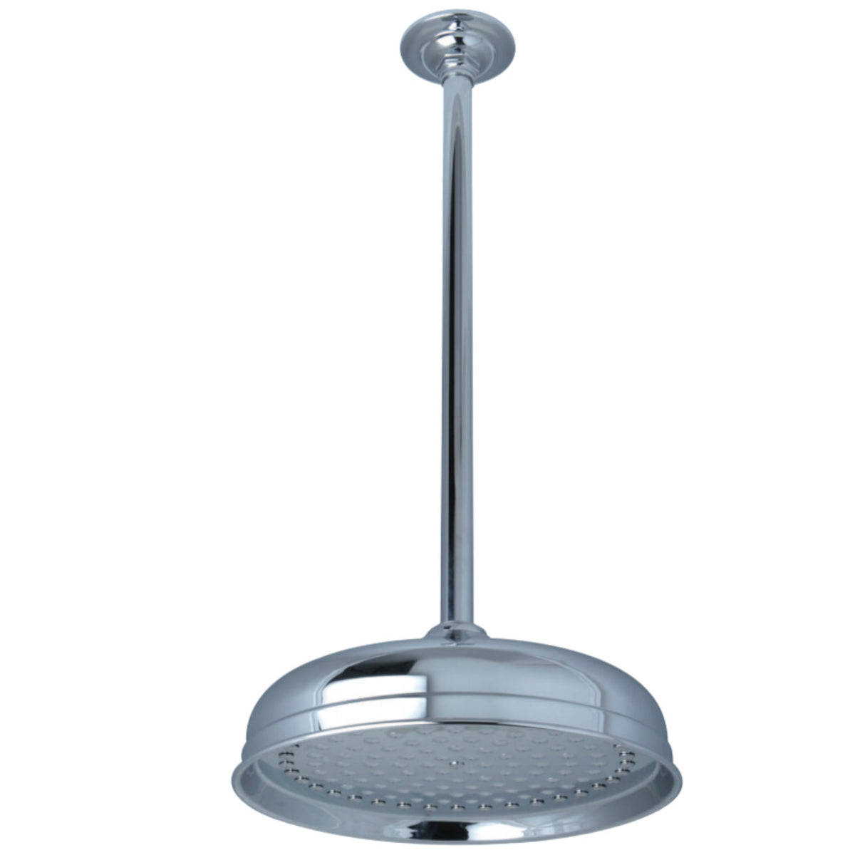 Kingston Brass K225K21 10'' Showerhead With 17'' Ceiling Mounted Shower Arm, Polished Chrome